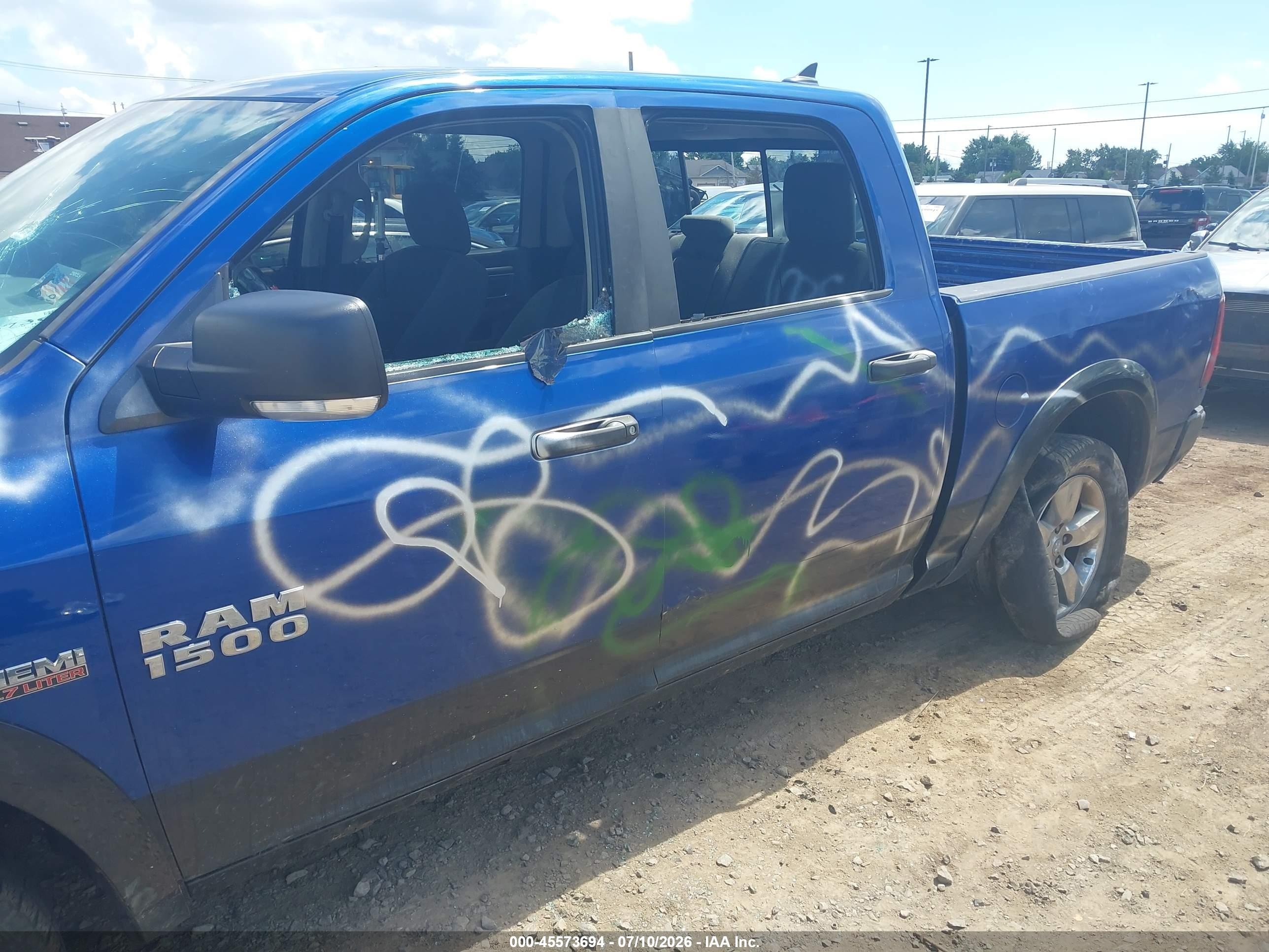 2015 Ram 1500 Outdoorsman Blue vin: 1C6RR7LT5FS628376