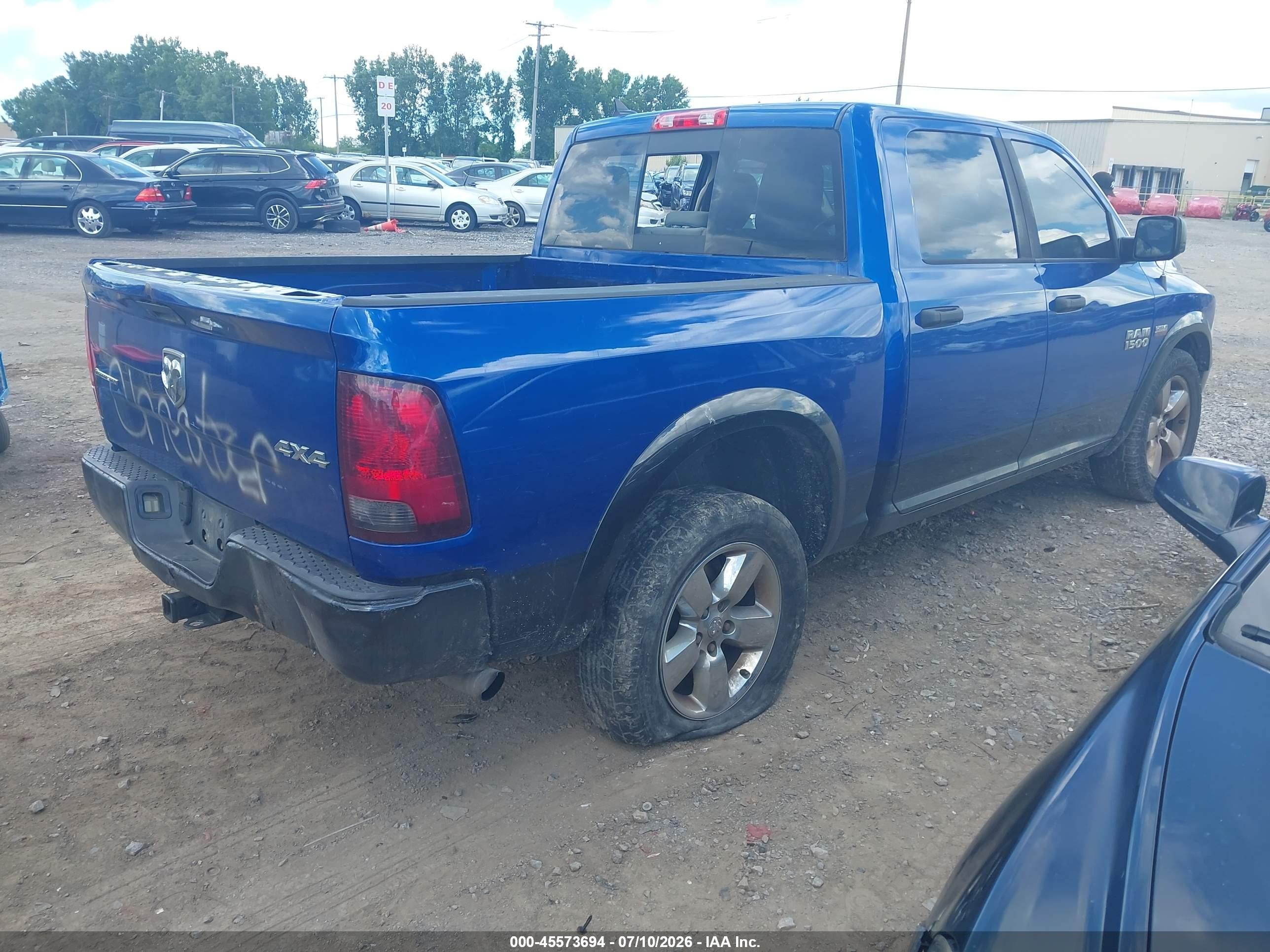2015 Ram 1500 Outdoorsman Blue vin: 1C6RR7LT5FS628376