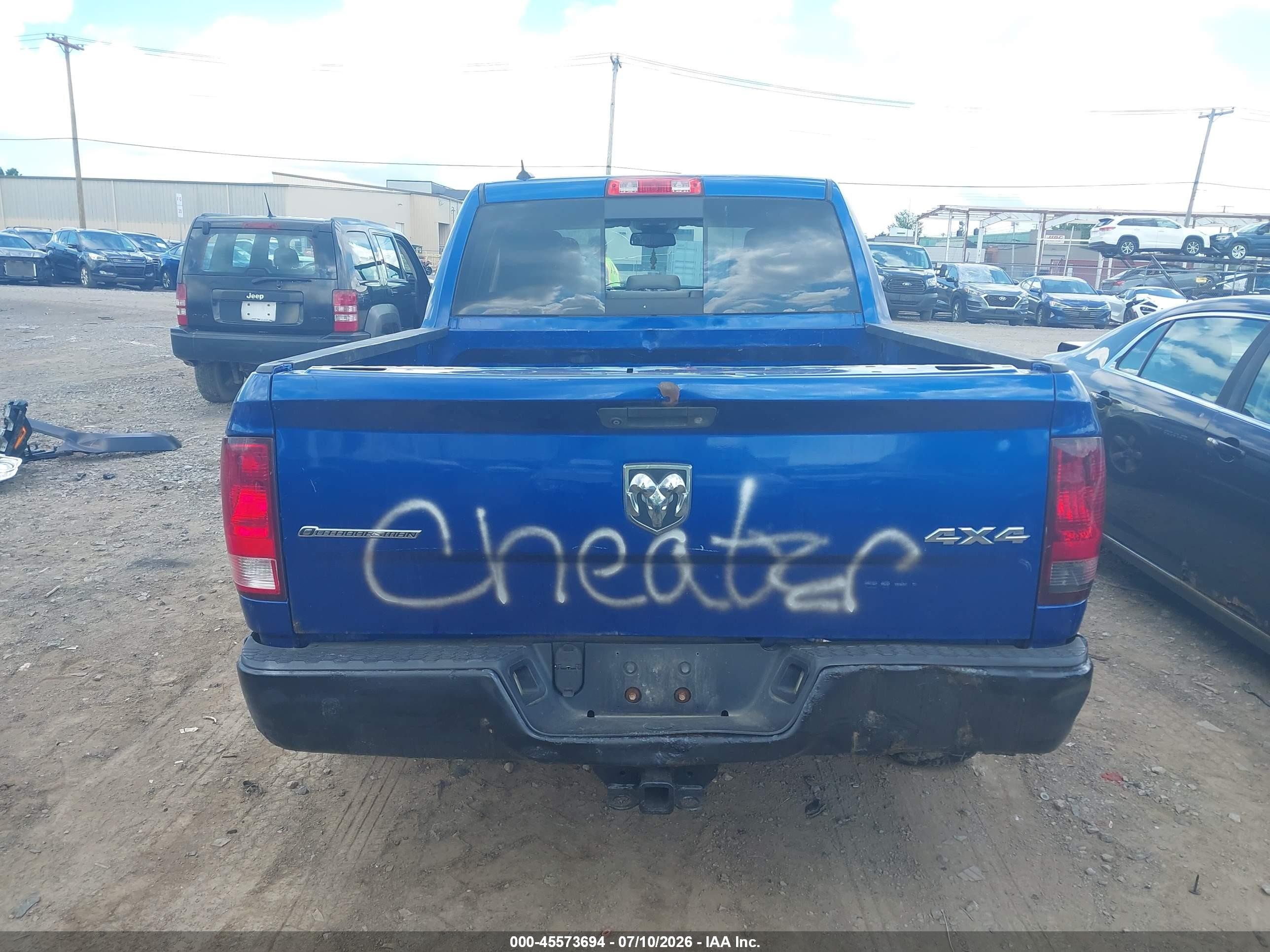 2015 Ram 1500 Outdoorsman Blue vin: 1C6RR7LT5FS628376