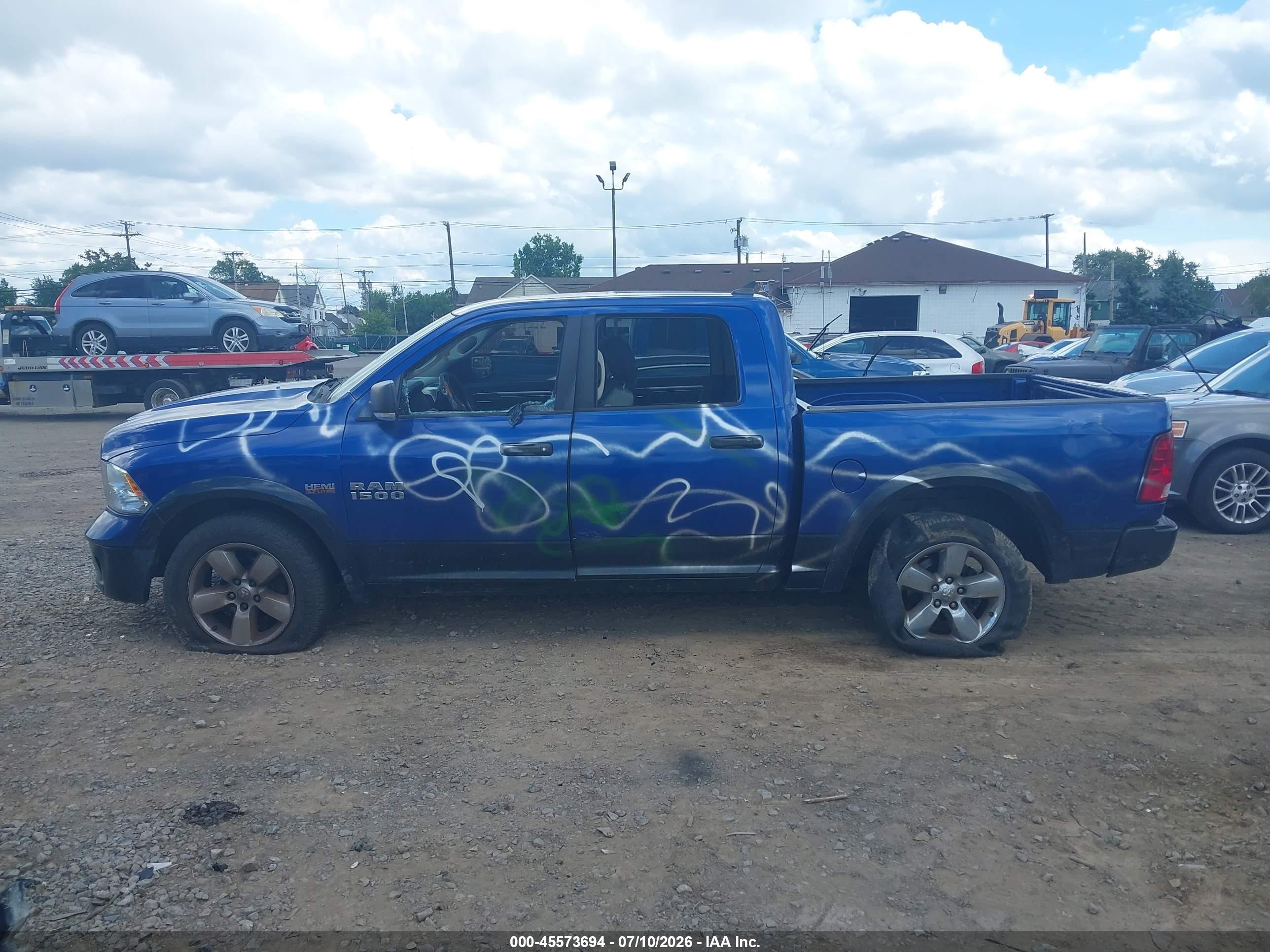 2015 Ram 1500 Outdoorsman Blue vin: 1C6RR7LT5FS628376