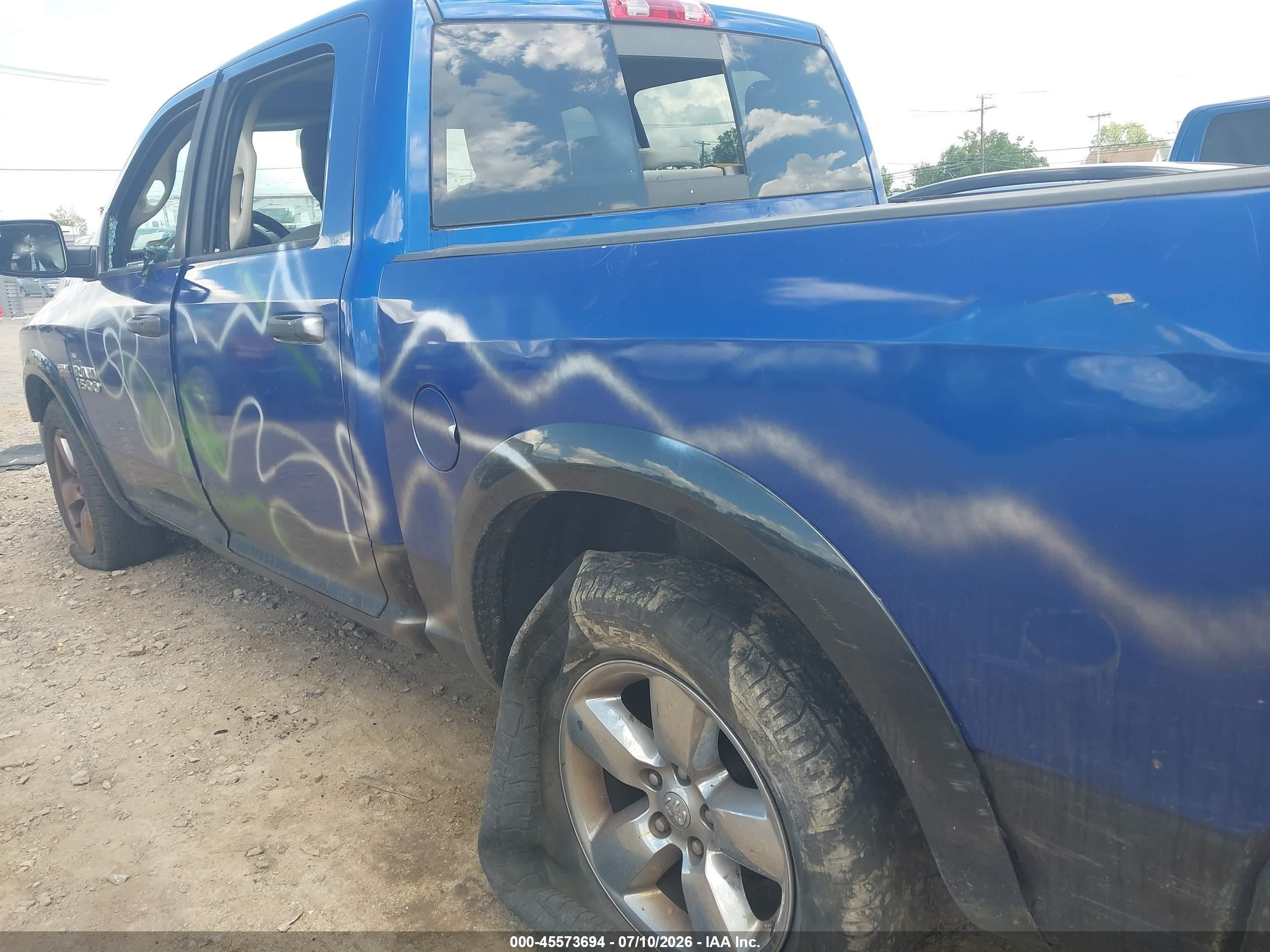 2015 Ram 1500 Outdoorsman Blue vin: 1C6RR7LT5FS628376