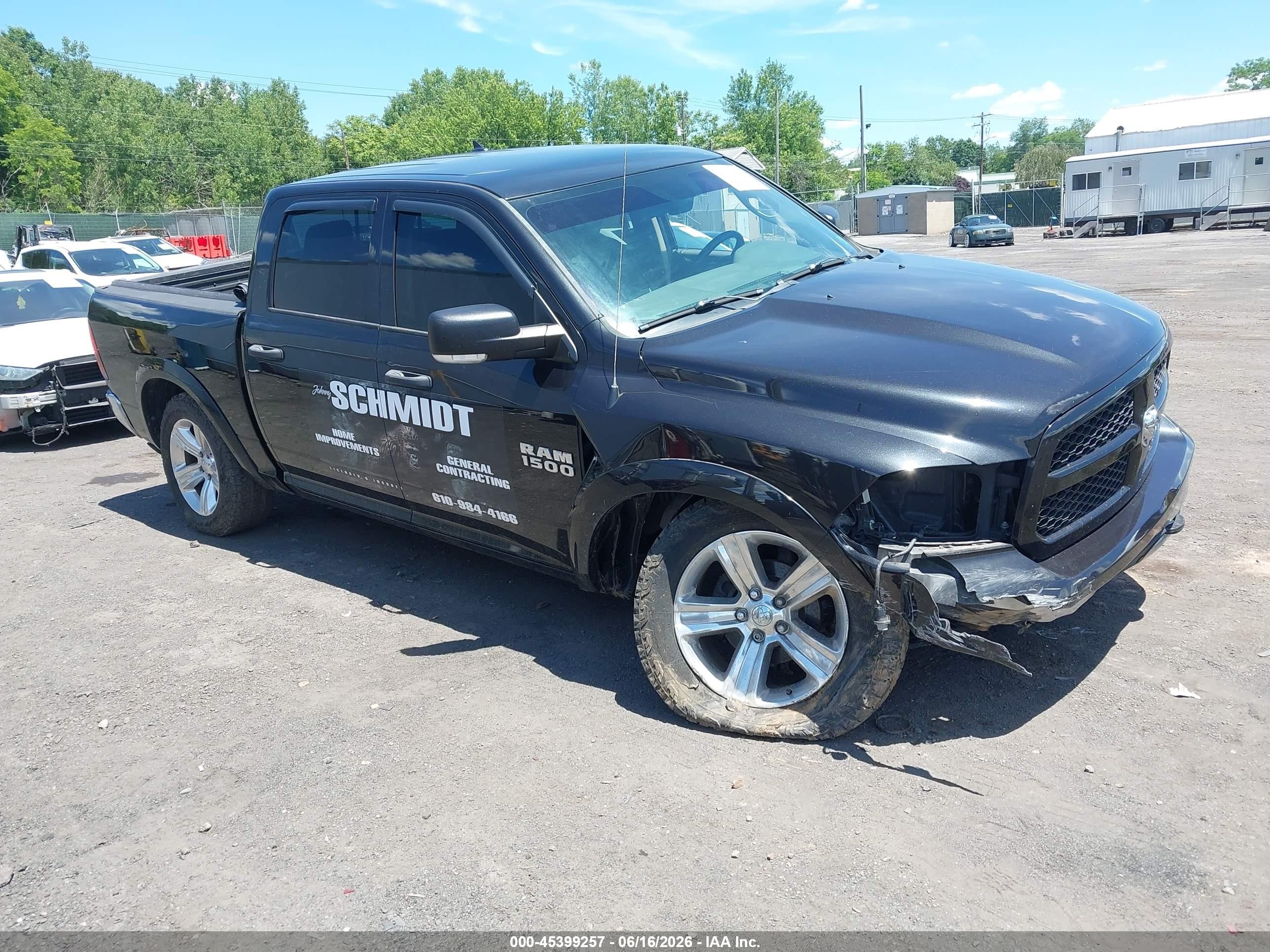 2015 Ram 1500 Outdoorsman Black vin: 1C6RR7LT5FS740157