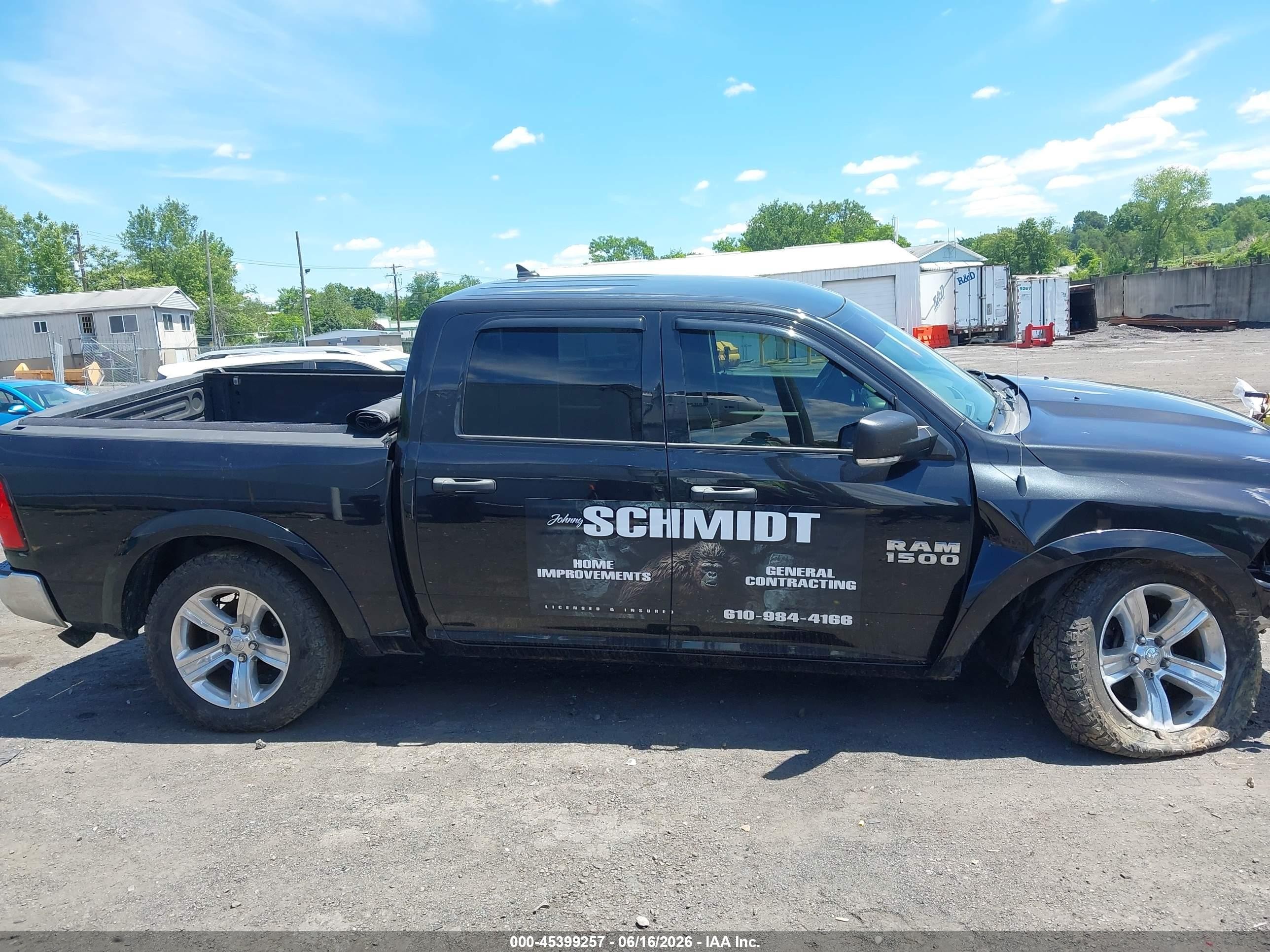 2015 Ram 1500 Outdoorsman Black vin: 1C6RR7LT5FS740157