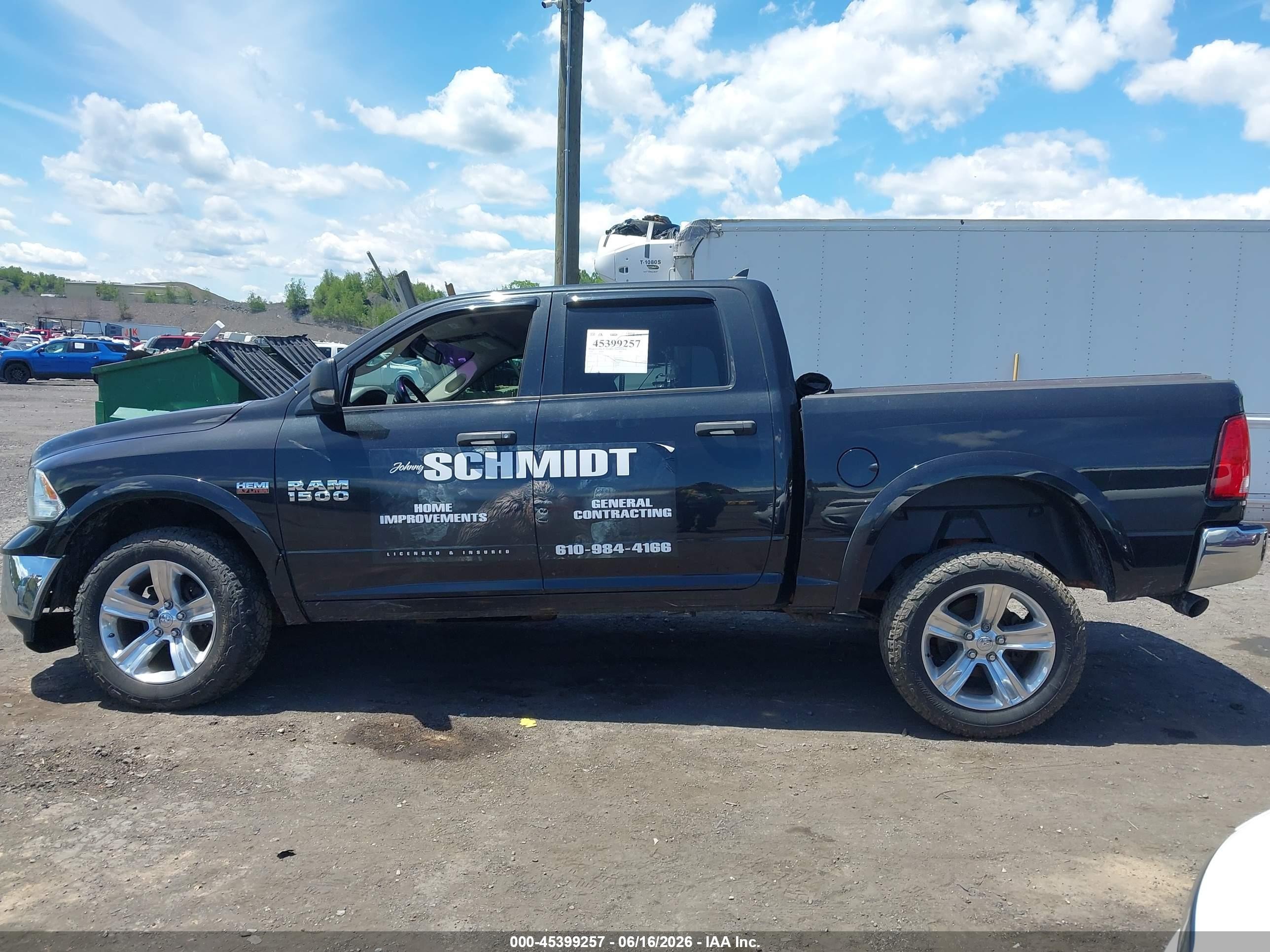 2015 Ram 1500 Outdoorsman Black vin: 1C6RR7LT5FS740157