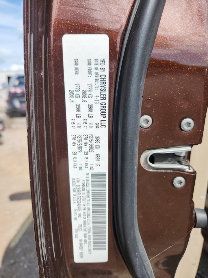 2013 Ram 1500 Slt Burgundy vin: 1C6RR7LT6DS642445