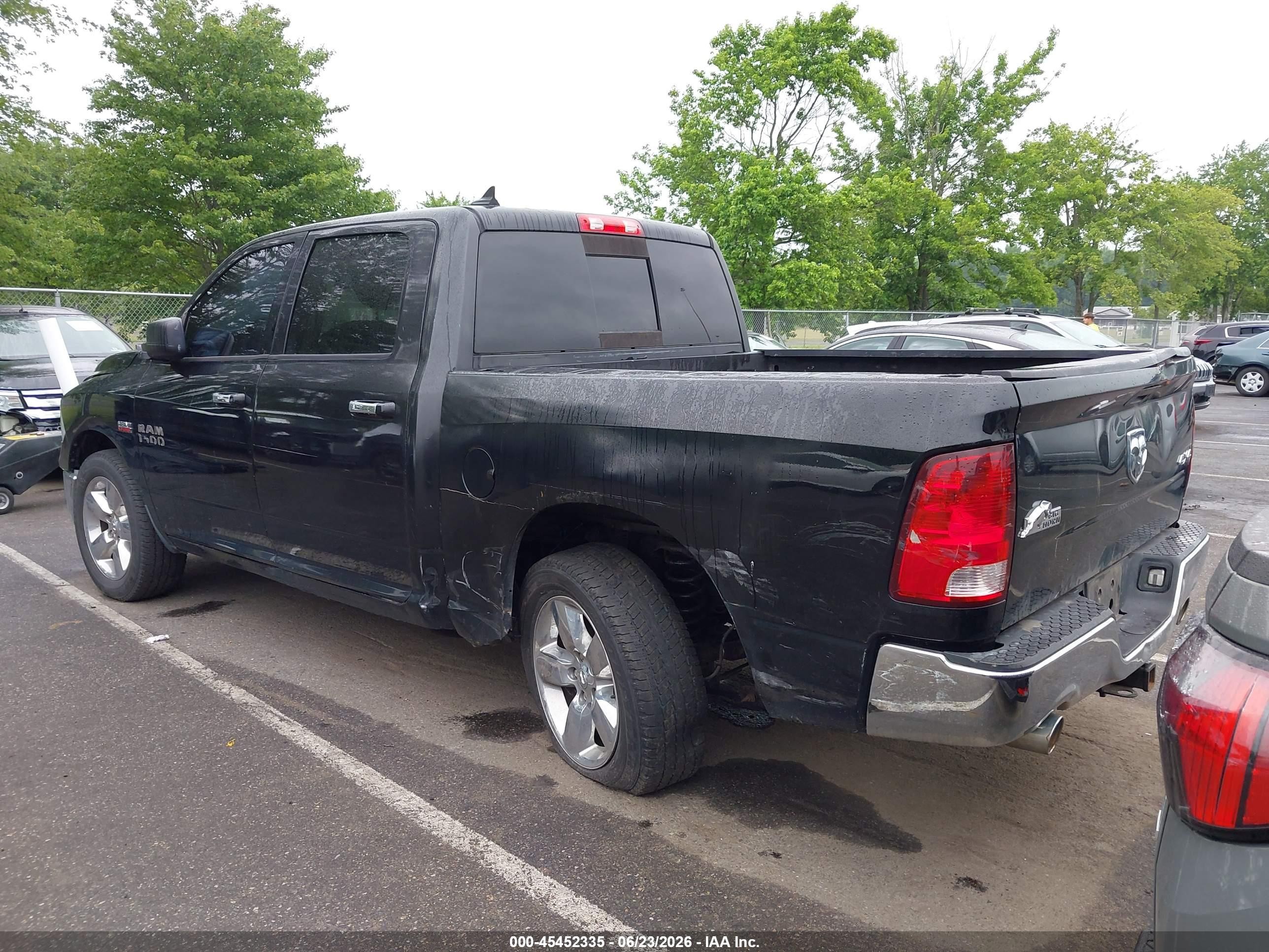 2013 Ram 1500 Big Horn Black vin: 1C6RR7LT6DS657463