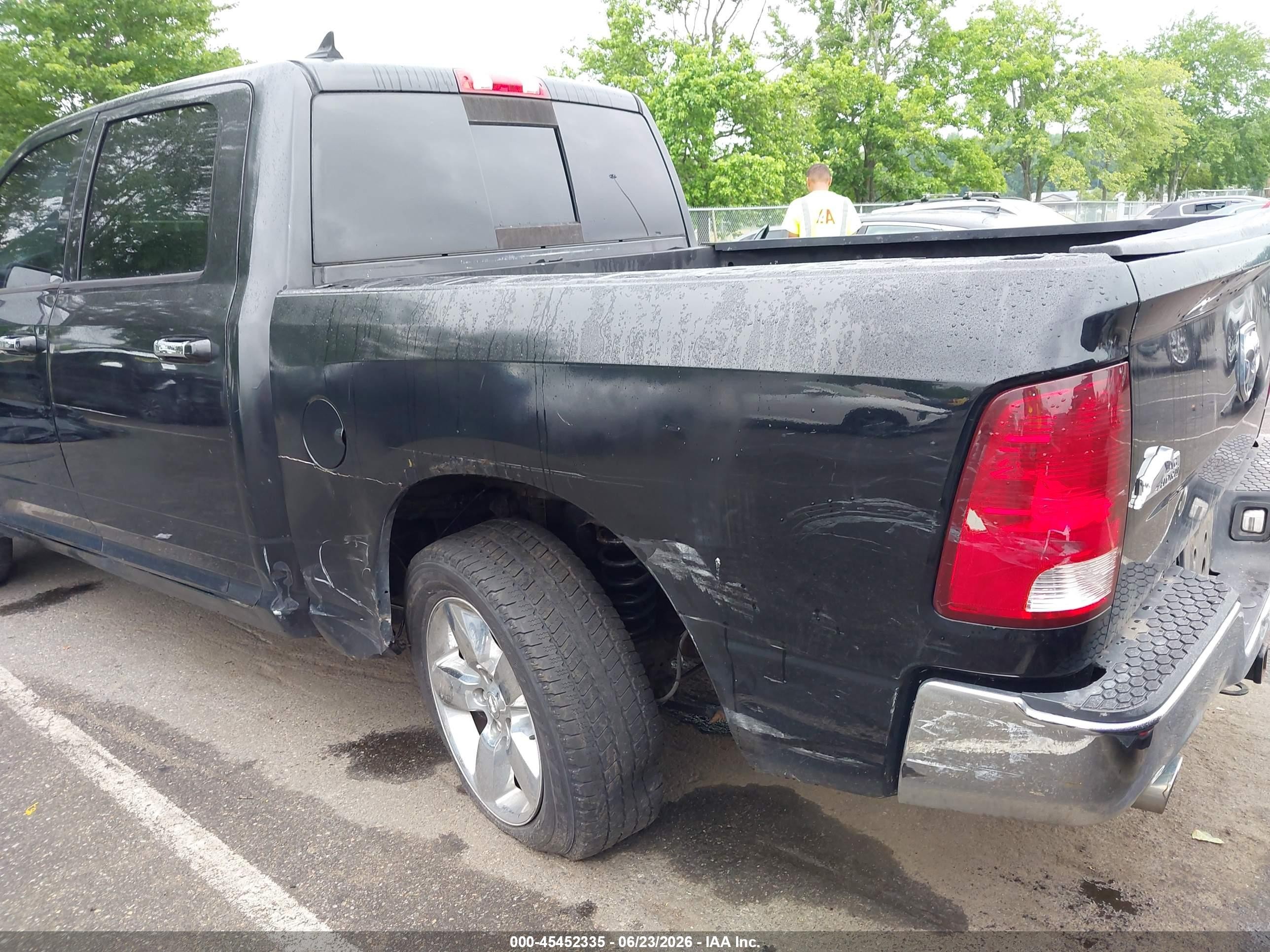 2013 Ram 1500 Big Horn Black vin: 1C6RR7LT6DS657463