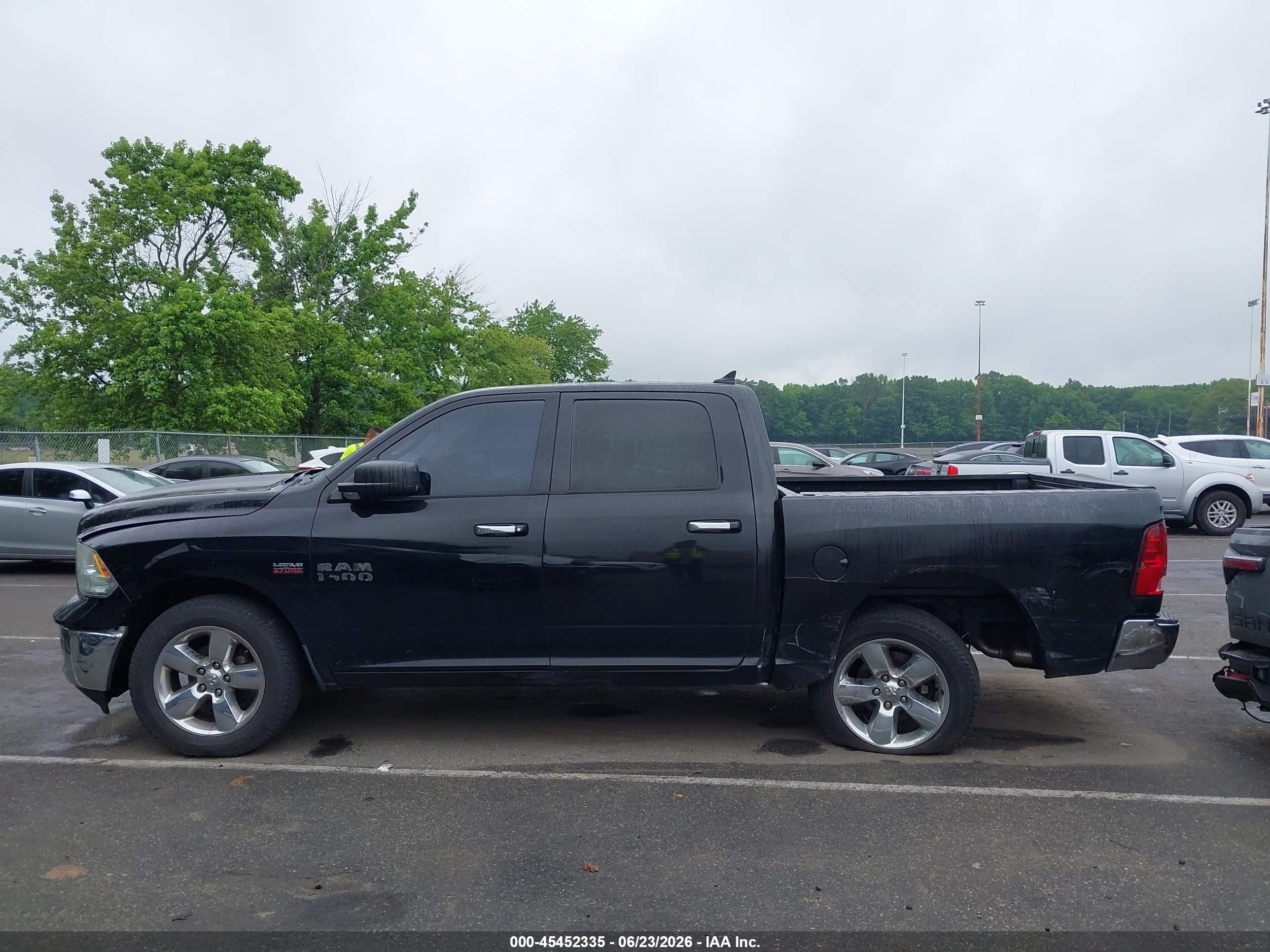 2013 Ram 1500 Big Horn Black vin: 1C6RR7LT6DS657463