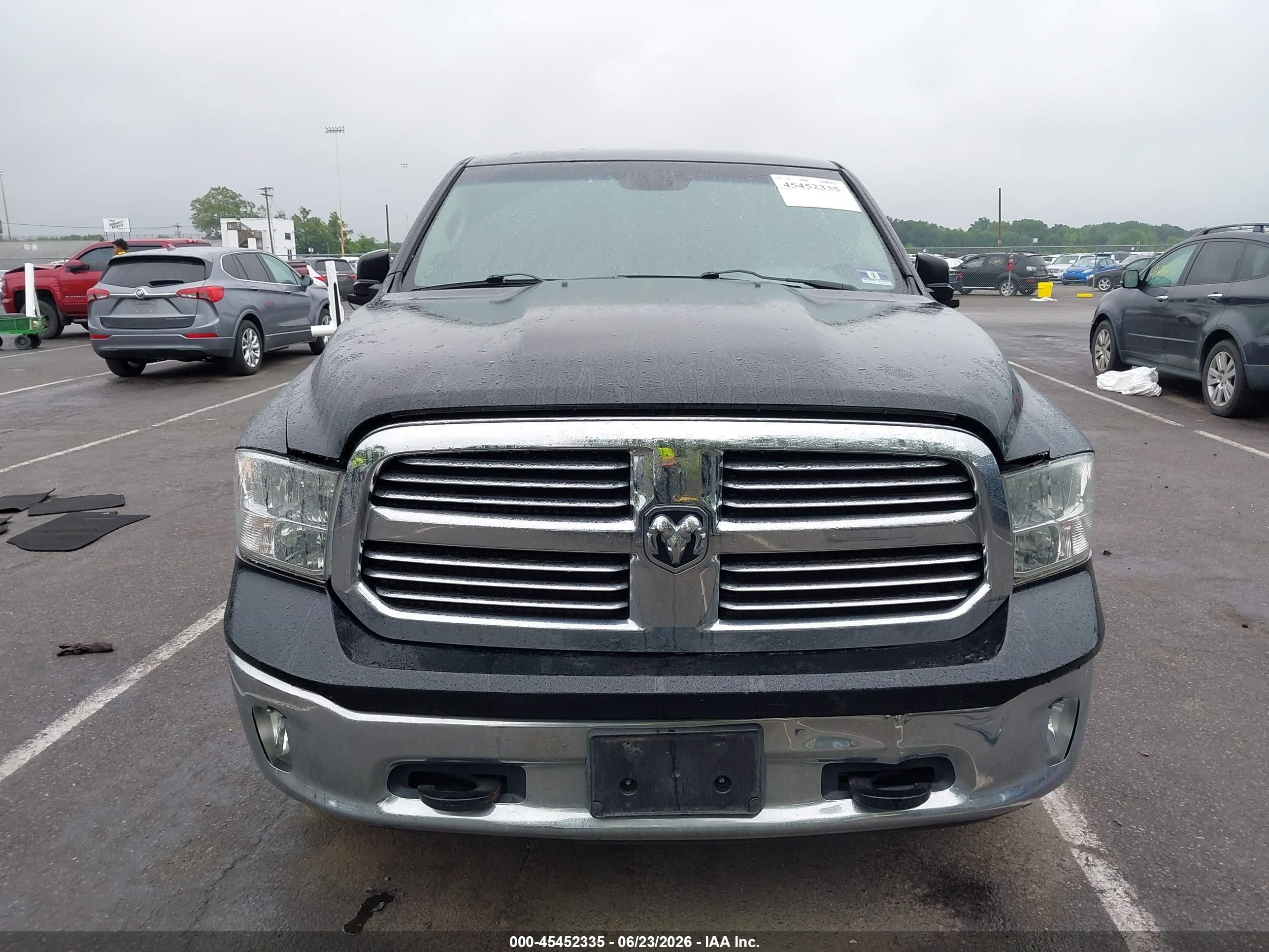 2013 Ram 1500 Big Horn Black vin: 1C6RR7LT6DS657463