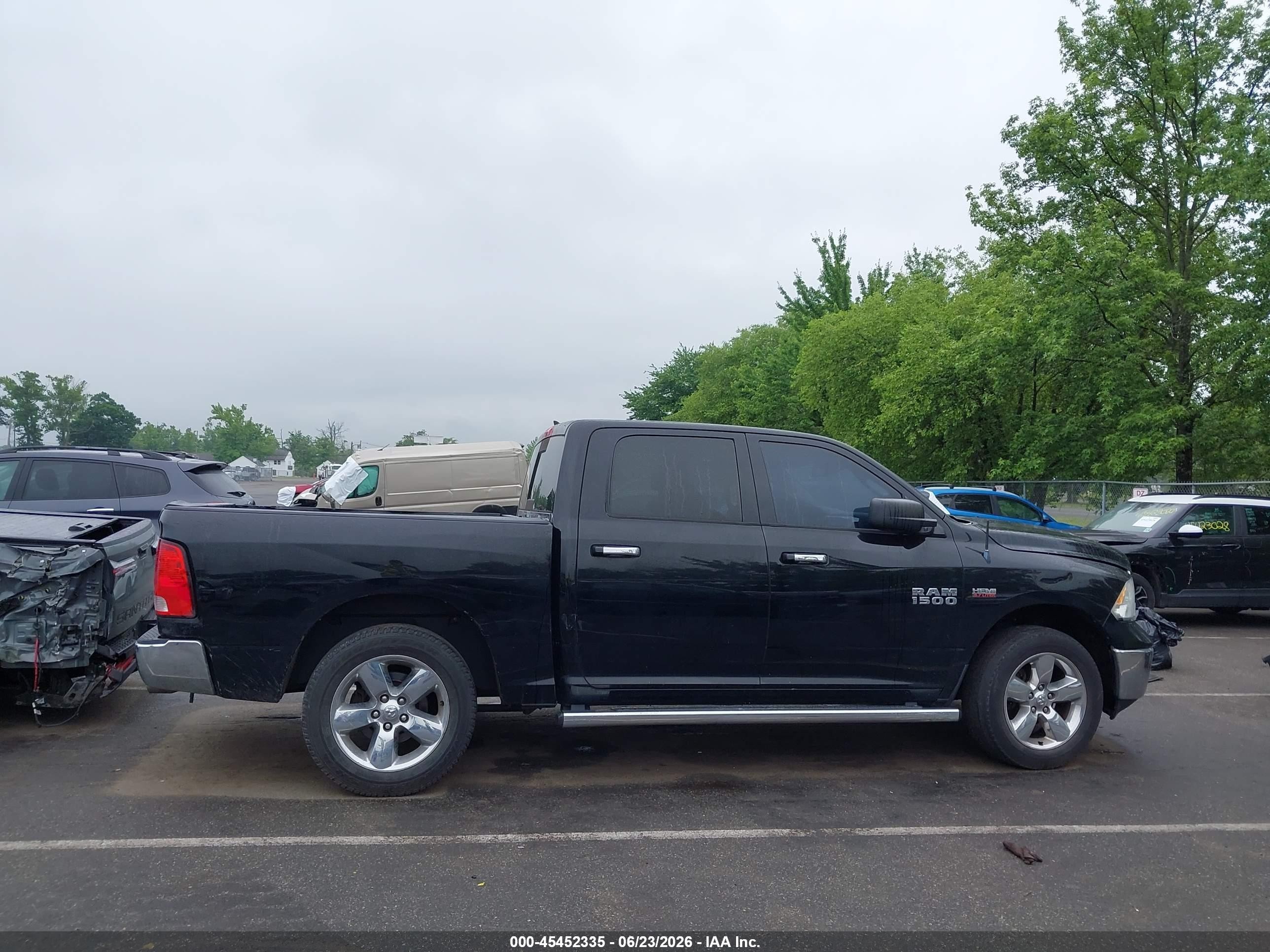 2013 Ram 1500 Big Horn Black vin: 1C6RR7LT6DS657463