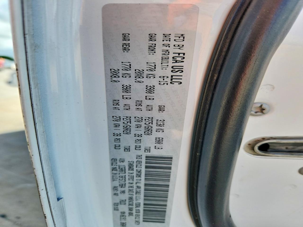 2015 Ram 1500 Slt White vin: 1C6RR7LT6FS717664