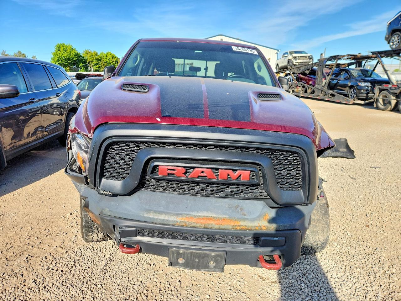 2019 Ram 1500 Classic Slt Бордовый vin: 1C6RR7LT6KS688189