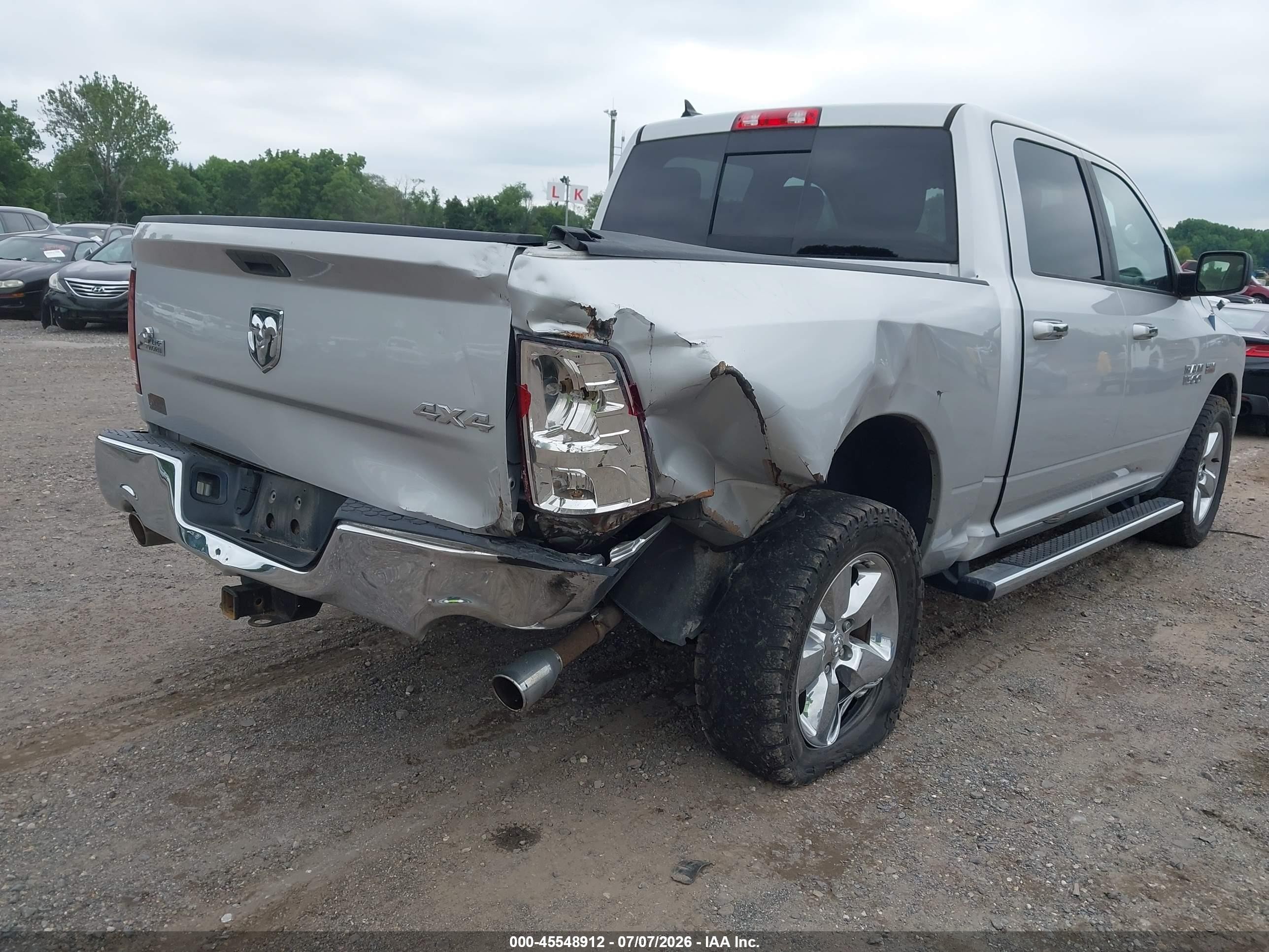 2013 Ram 1500 Big Horn Silver vin: 1C6RR7LT7DS576259
