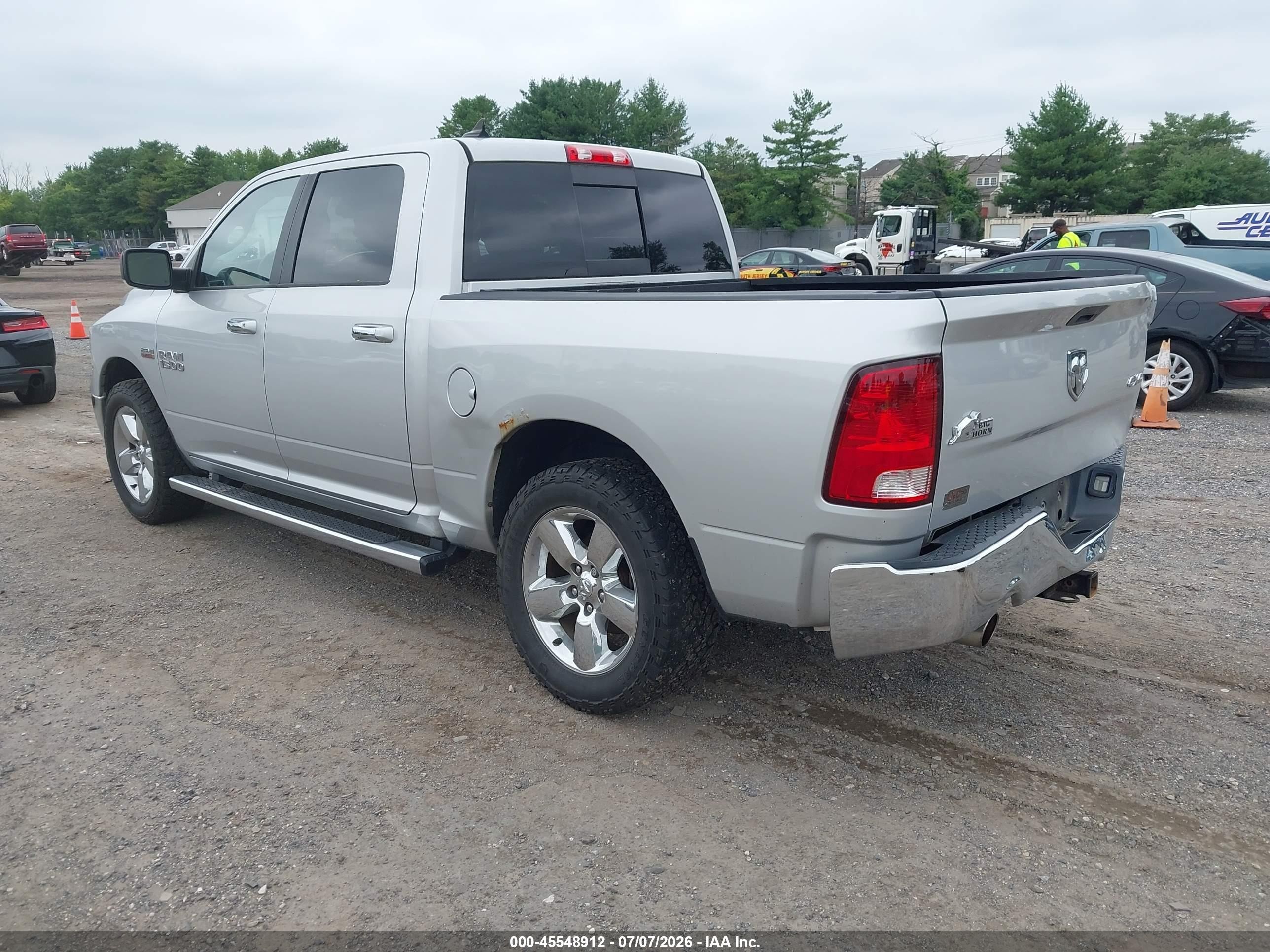 2013 Ram 1500 Big Horn Silver vin: 1C6RR7LT7DS576259