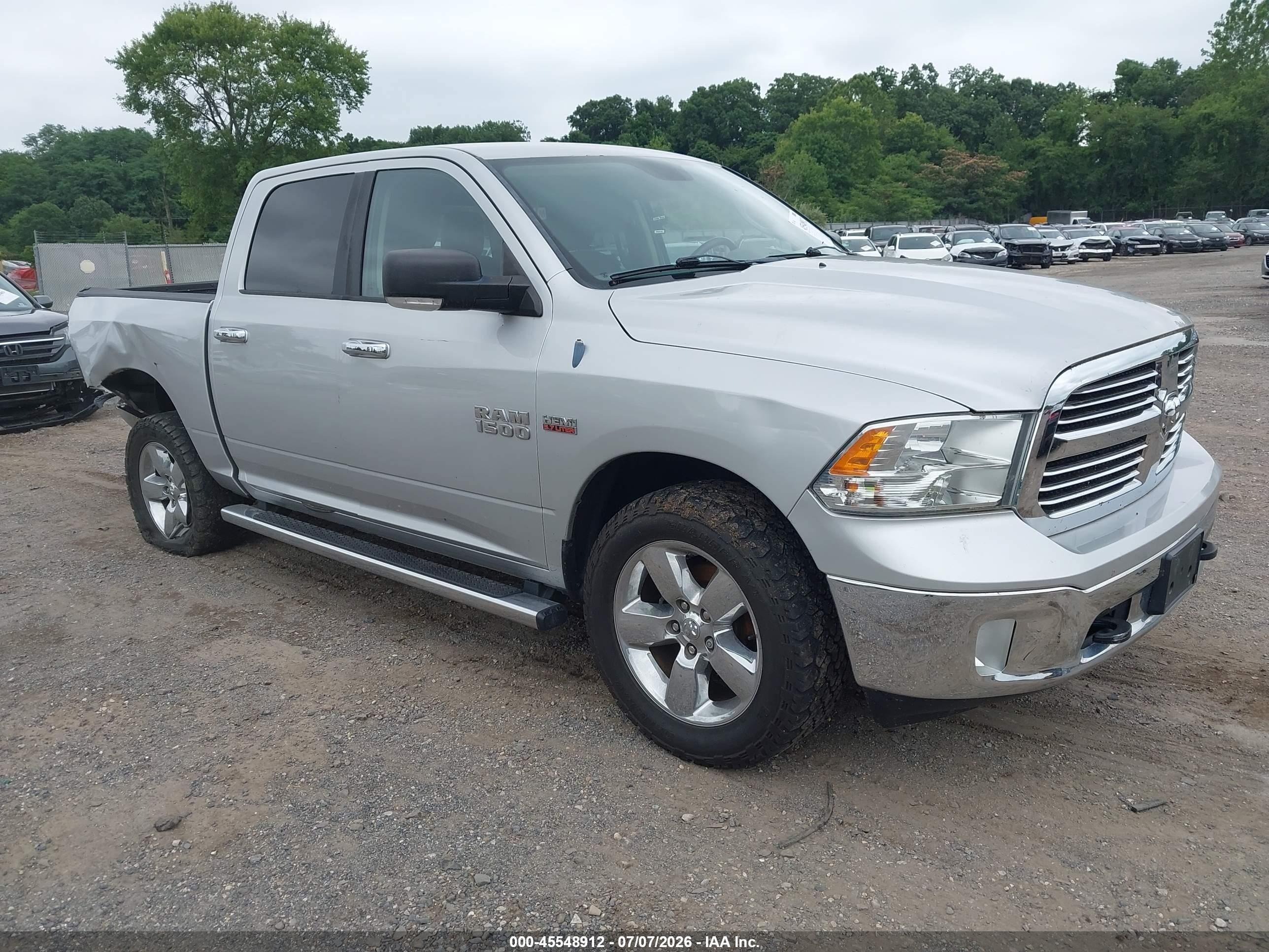 2013 Ram 1500 Big Horn Silver vin: 1C6RR7LT7DS576259
