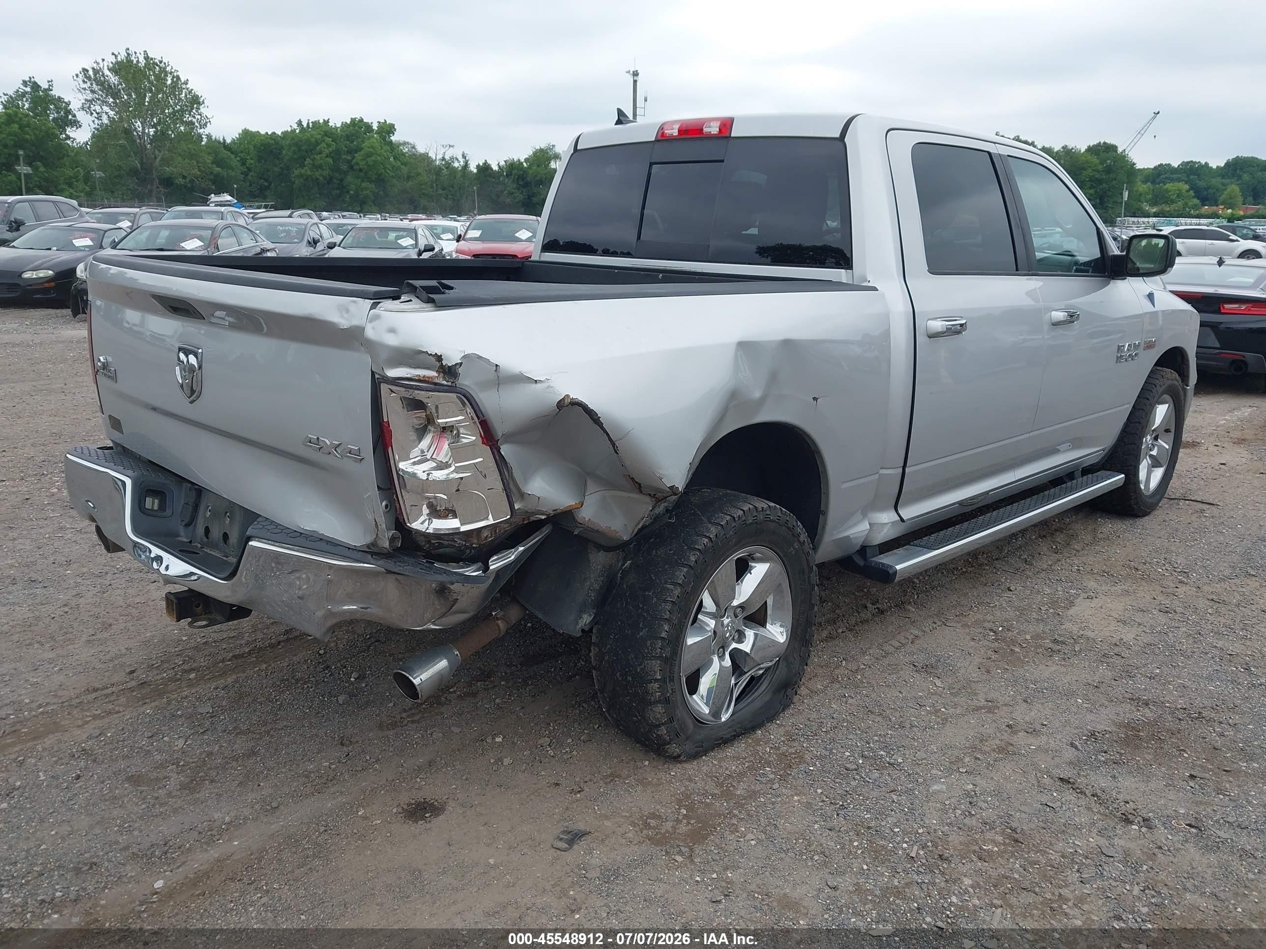 2013 Ram 1500 Big Horn Silver vin: 1C6RR7LT7DS576259