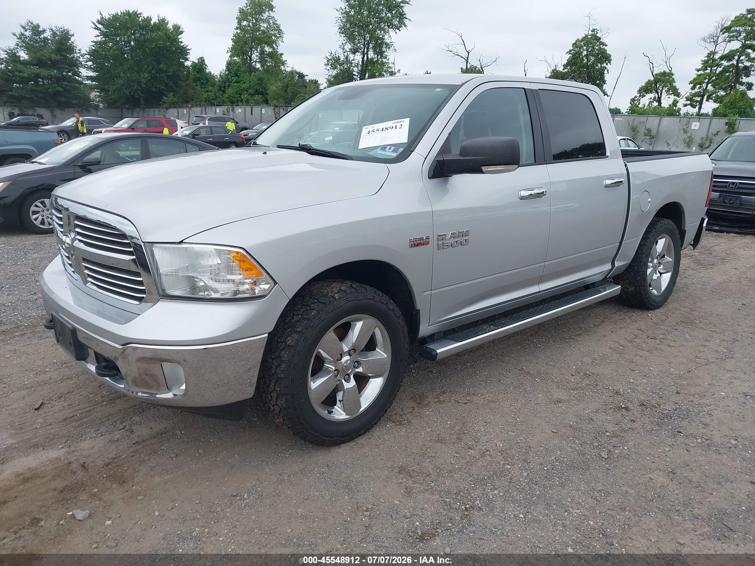 2013 Ram 1500 Big Horn Silver vin: 1C6RR7LT7DS576259
