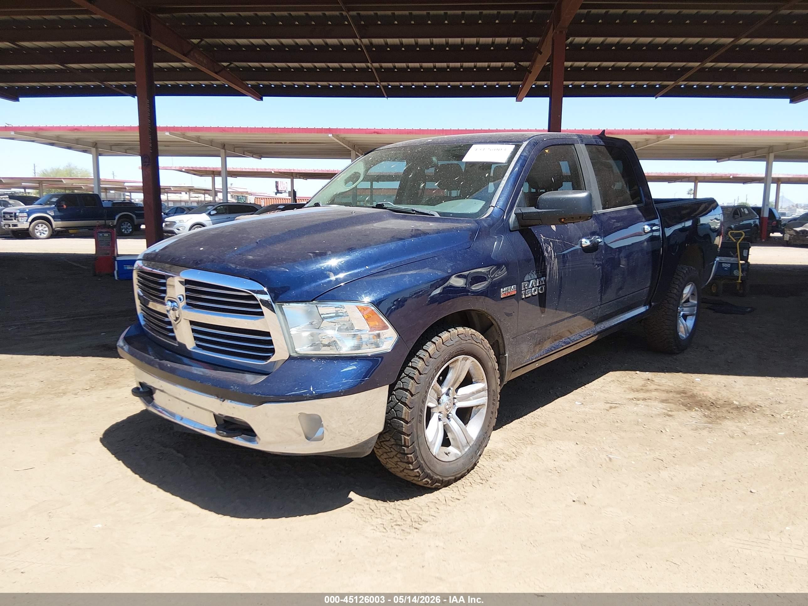 2014 Ram 1500 Big Horn Blue vin: 1C6RR7LT7ES265979