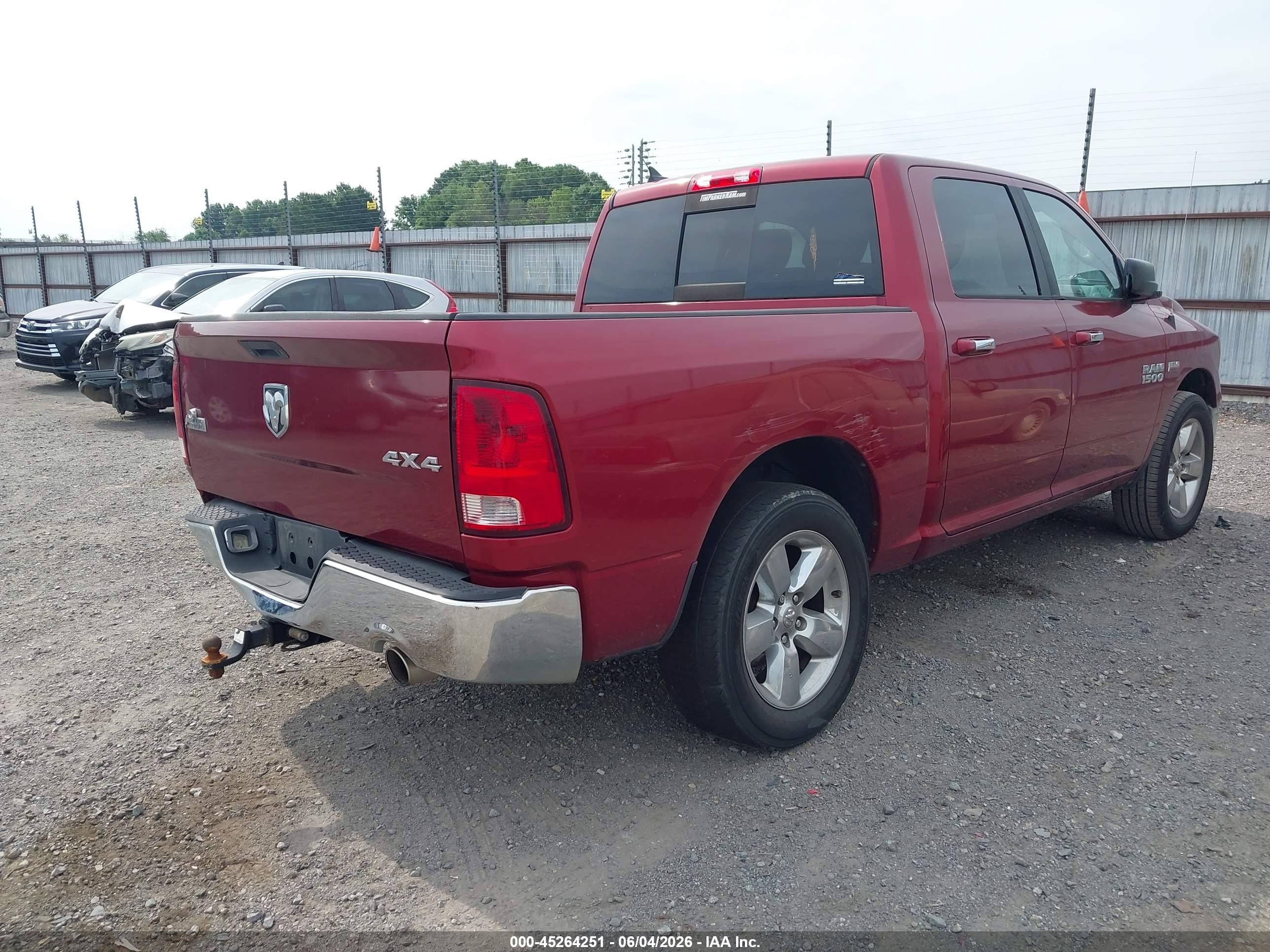 2014 Ram 1500 Big Horn Maroon vin: 1C6RR7LT7ES284600