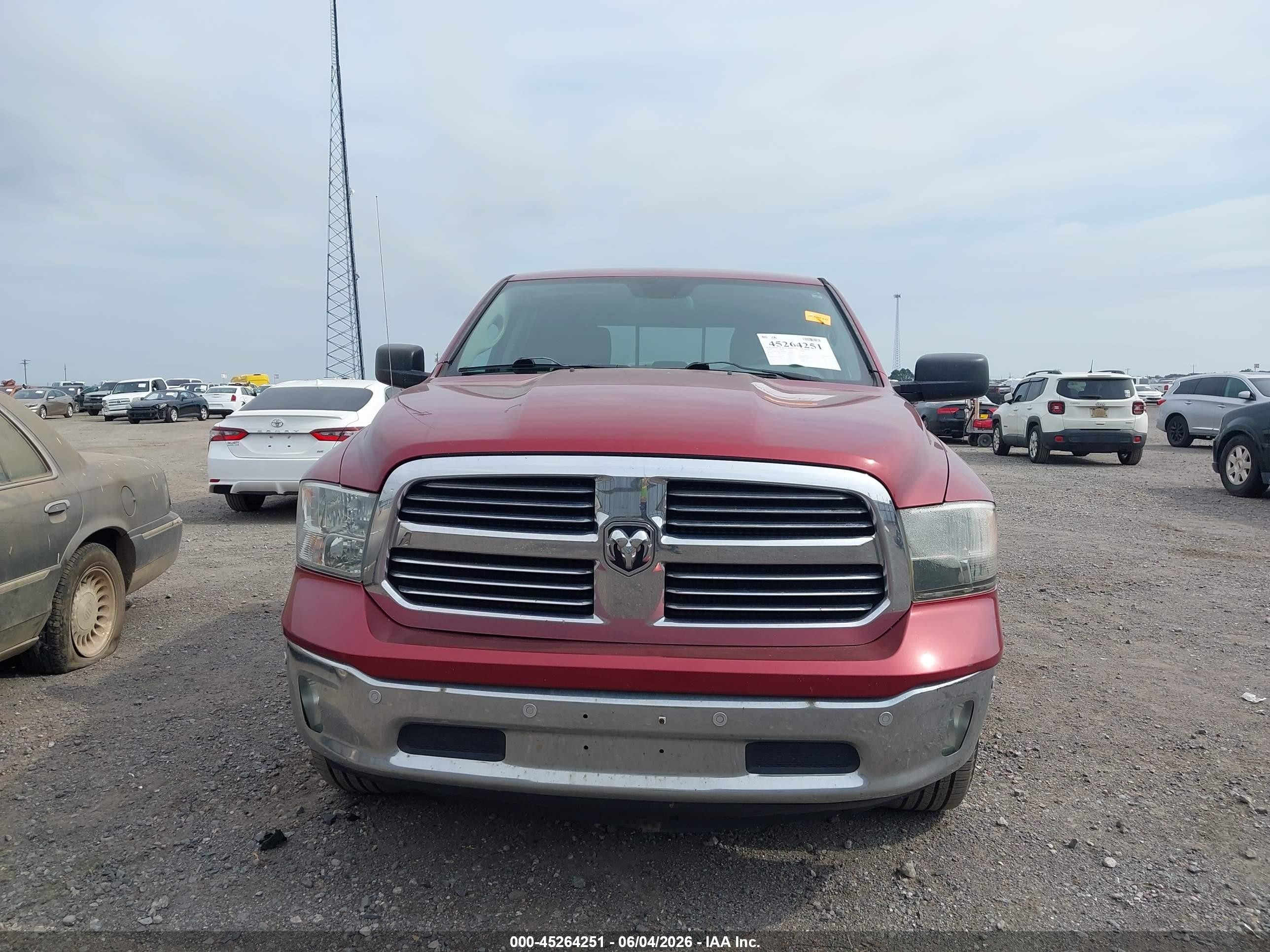 2014 Ram 1500 Big Horn Maroon vin: 1C6RR7LT7ES284600