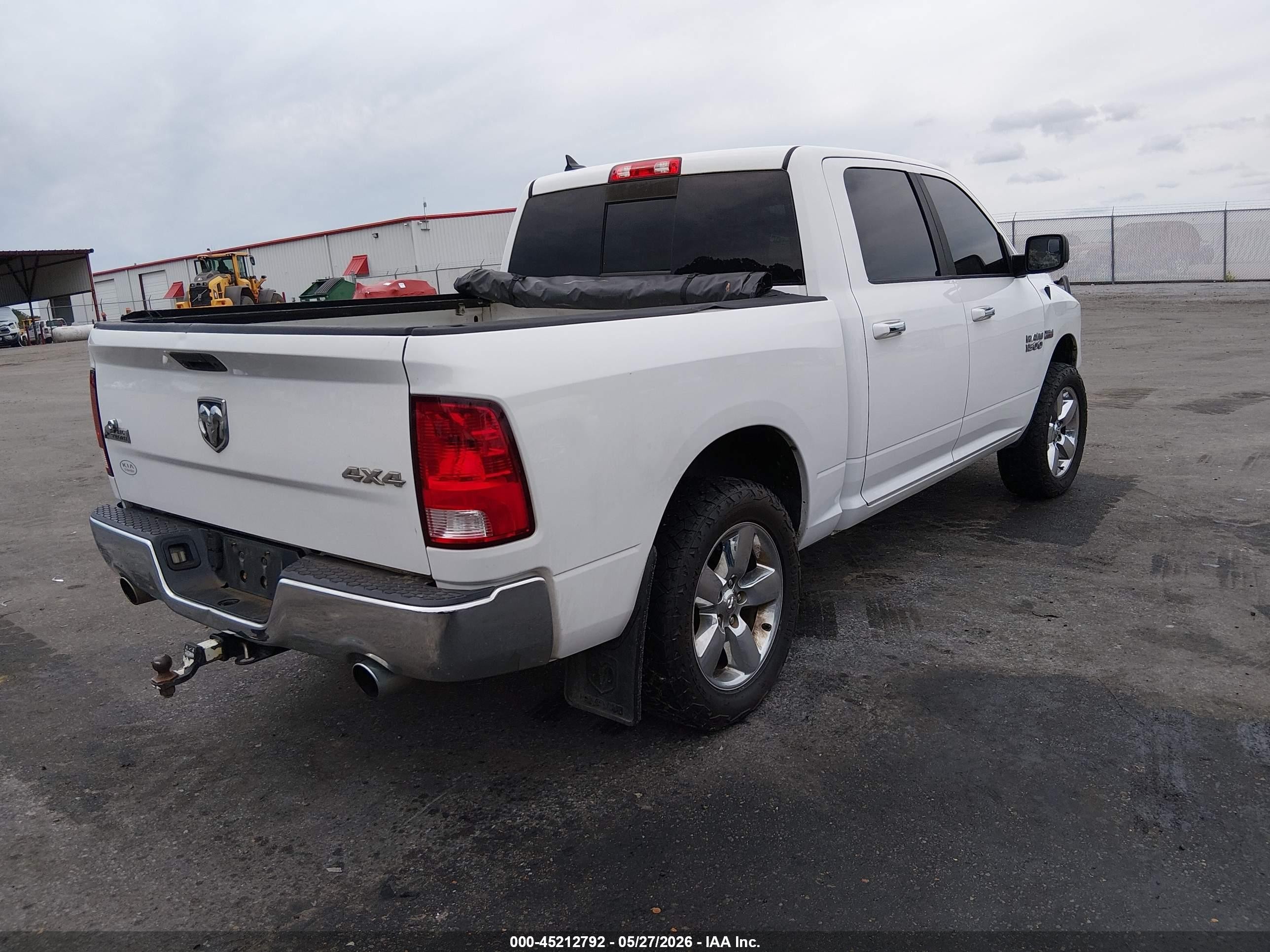 2014 Ram 1500 Big Horn White vin: 1C6RR7LT7ES436844