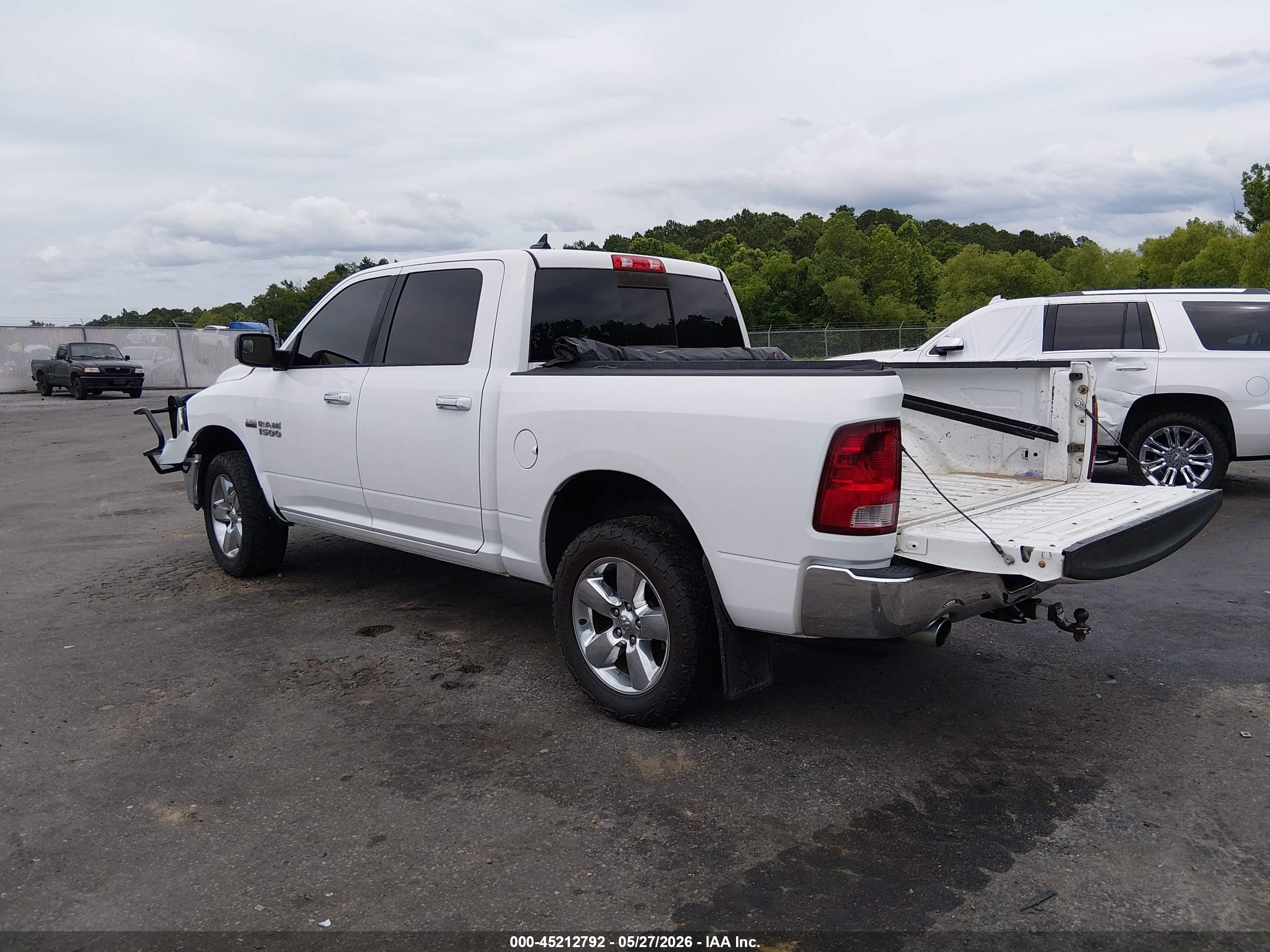 2014 Ram 1500 Big Horn White vin: 1C6RR7LT7ES436844