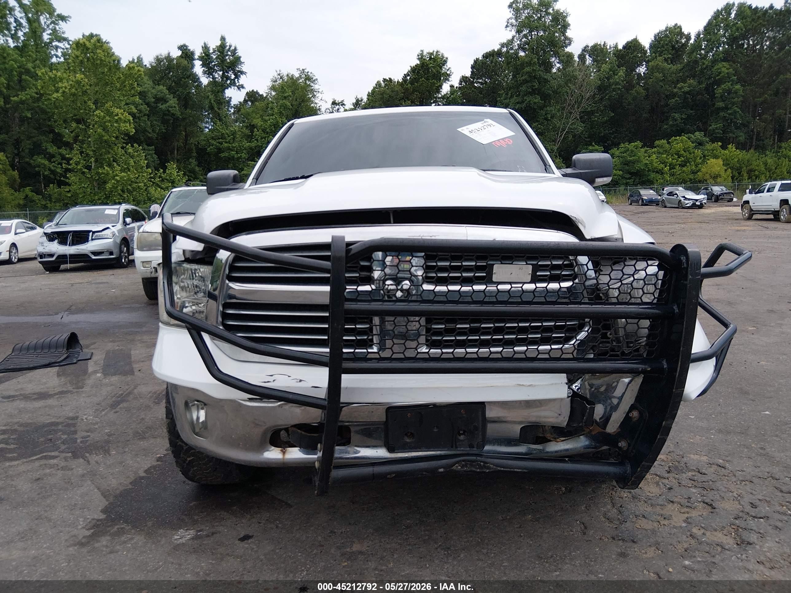 2014 Ram 1500 Big Horn White vin: 1C6RR7LT7ES436844