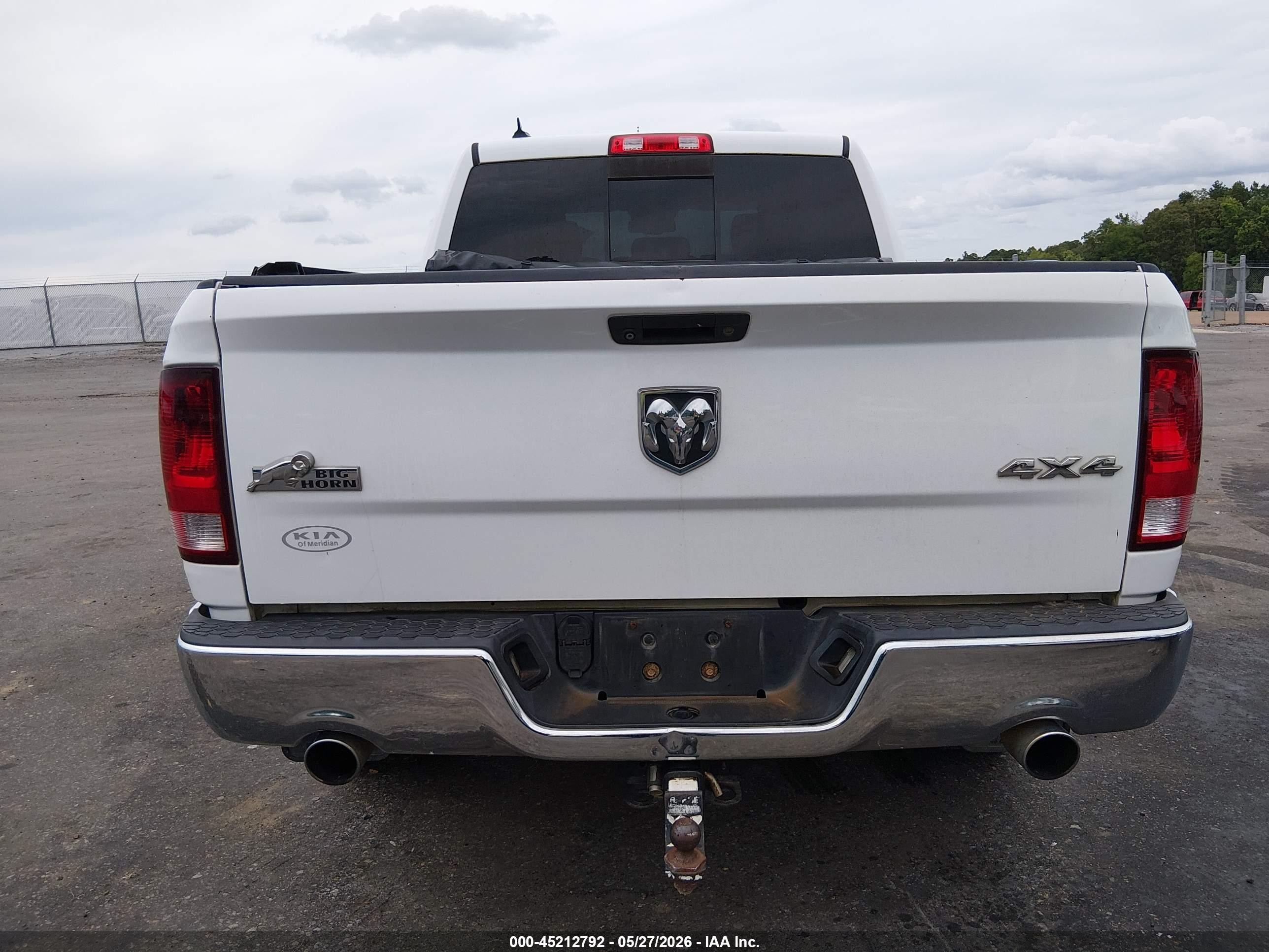 2014 Ram 1500 Big Horn White vin: 1C6RR7LT7ES436844