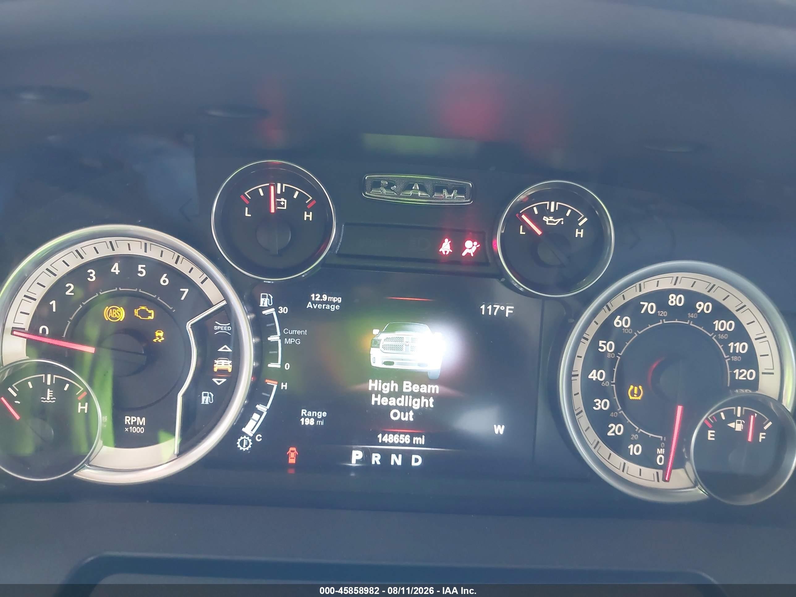 2015 Ram 1500 Big Horn Серый vin: 1C6RR7LT7FS617816