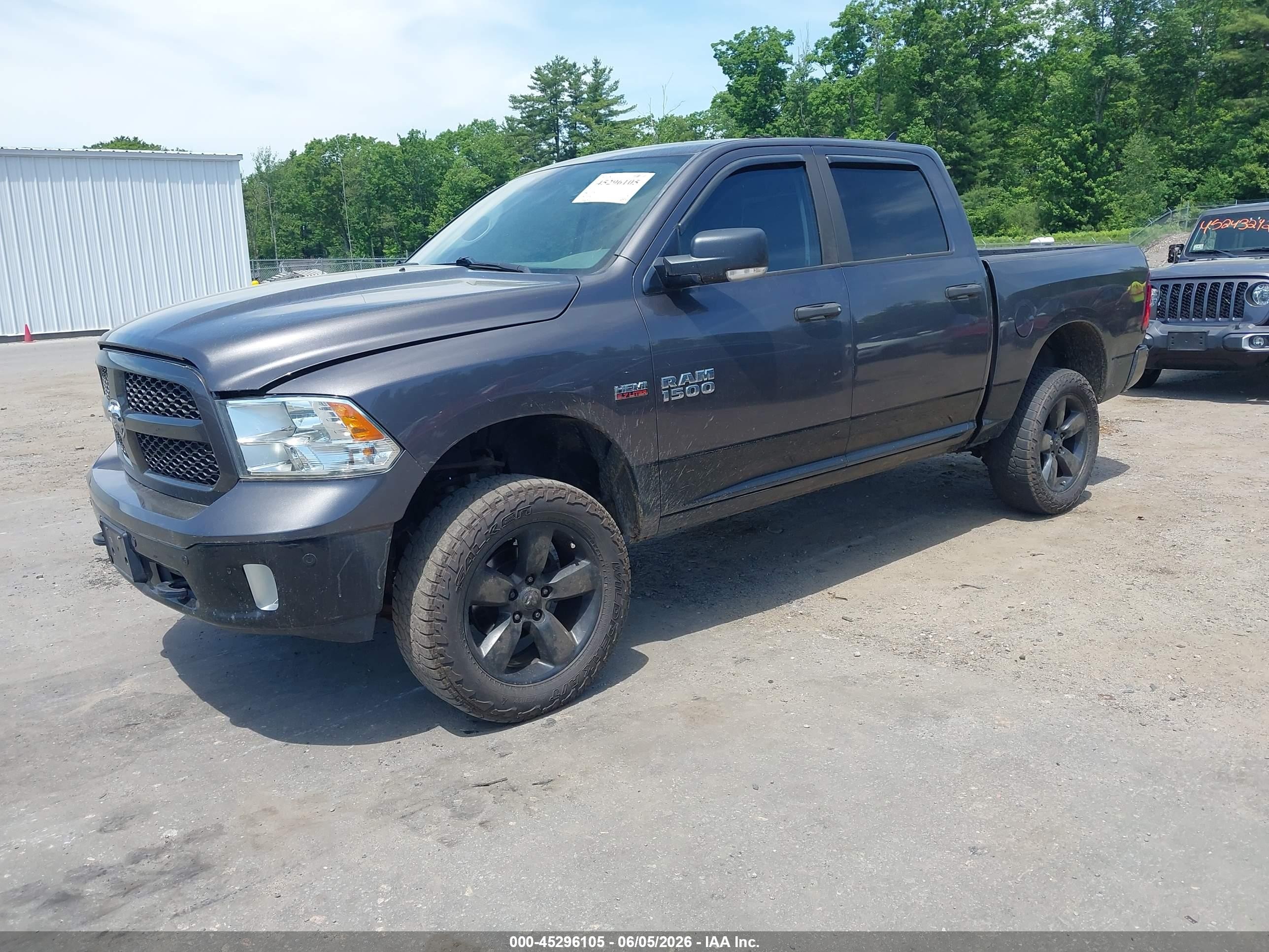 2015 Ram 1500 Outdoorsman Gray vin: 1C6RR7LT7FS626435