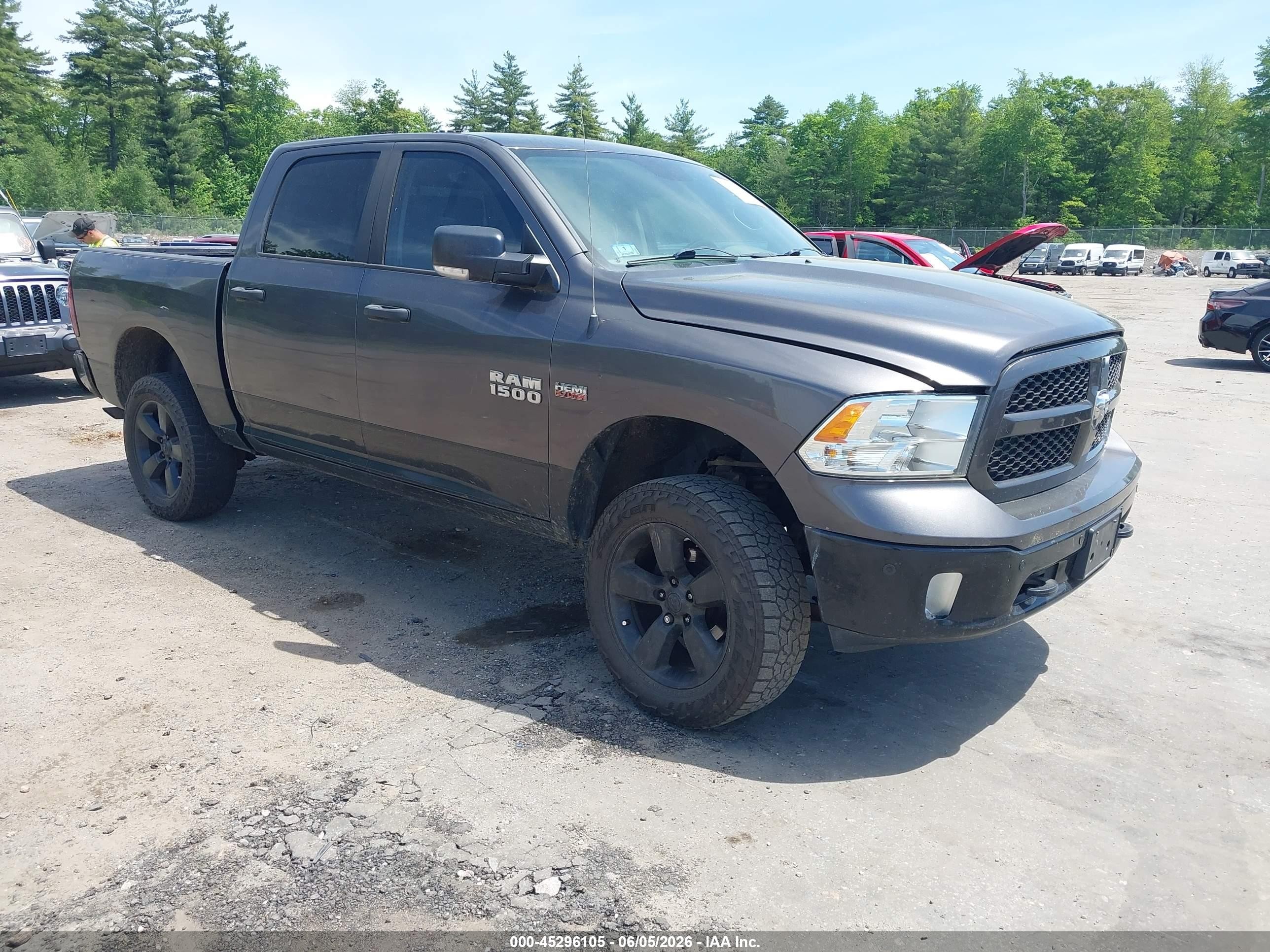 2015 Ram 1500 Outdoorsman Gray vin: 1C6RR7LT7FS626435