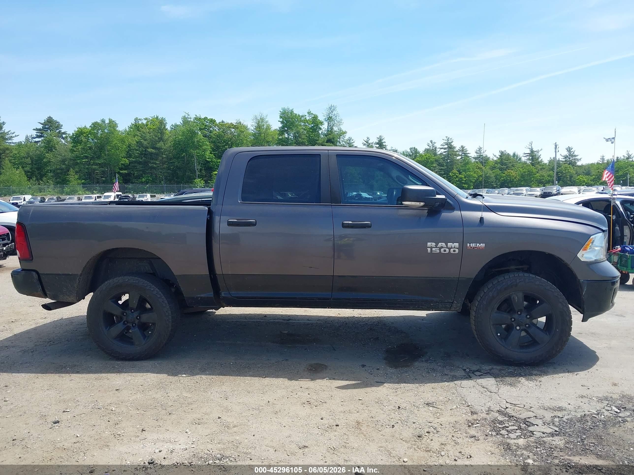 2015 Ram 1500 Outdoorsman Gray vin: 1C6RR7LT7FS626435