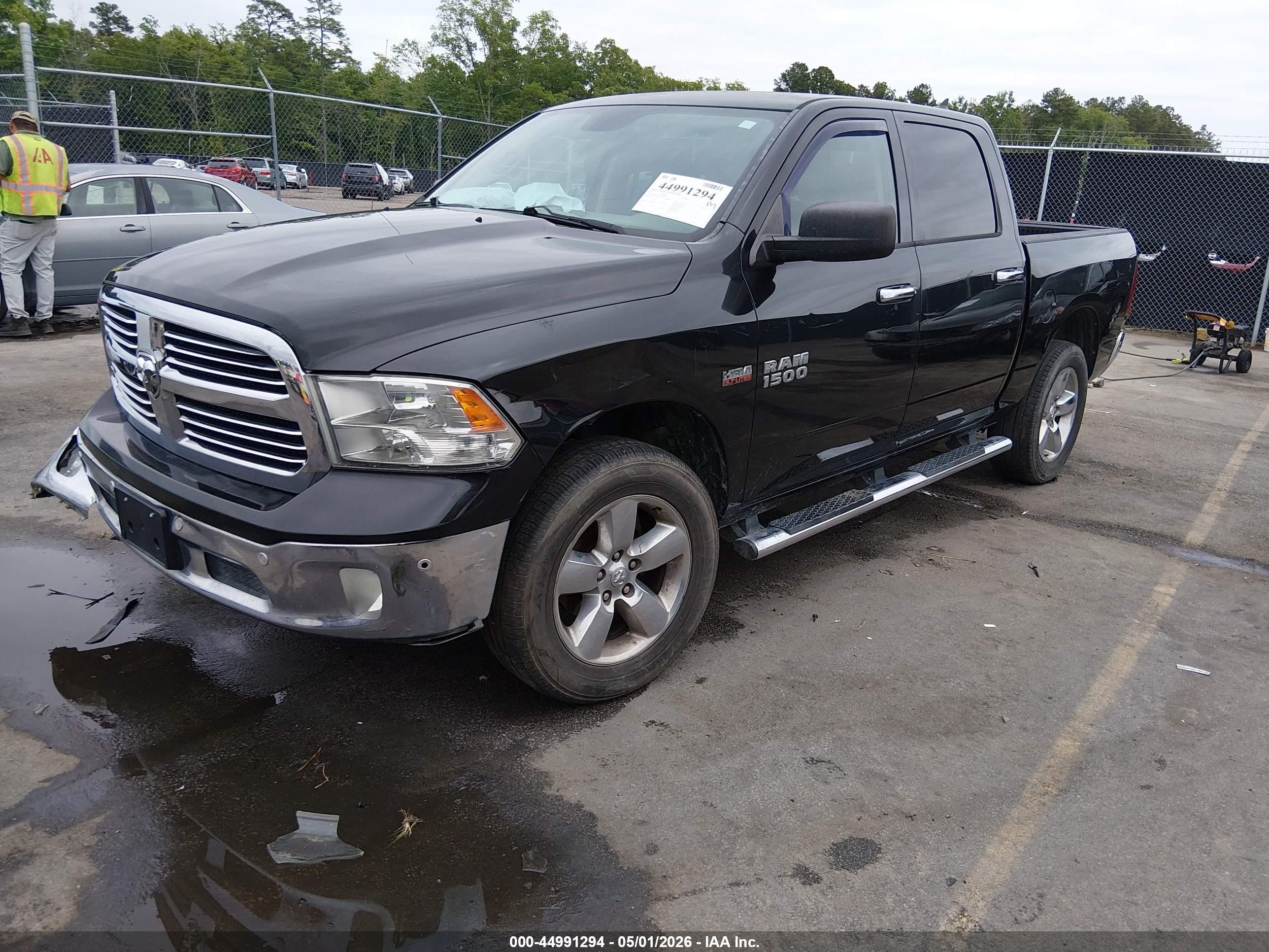 2015 Ram 1500 Big Horn Black vin: 1C6RR7LT7FS671309