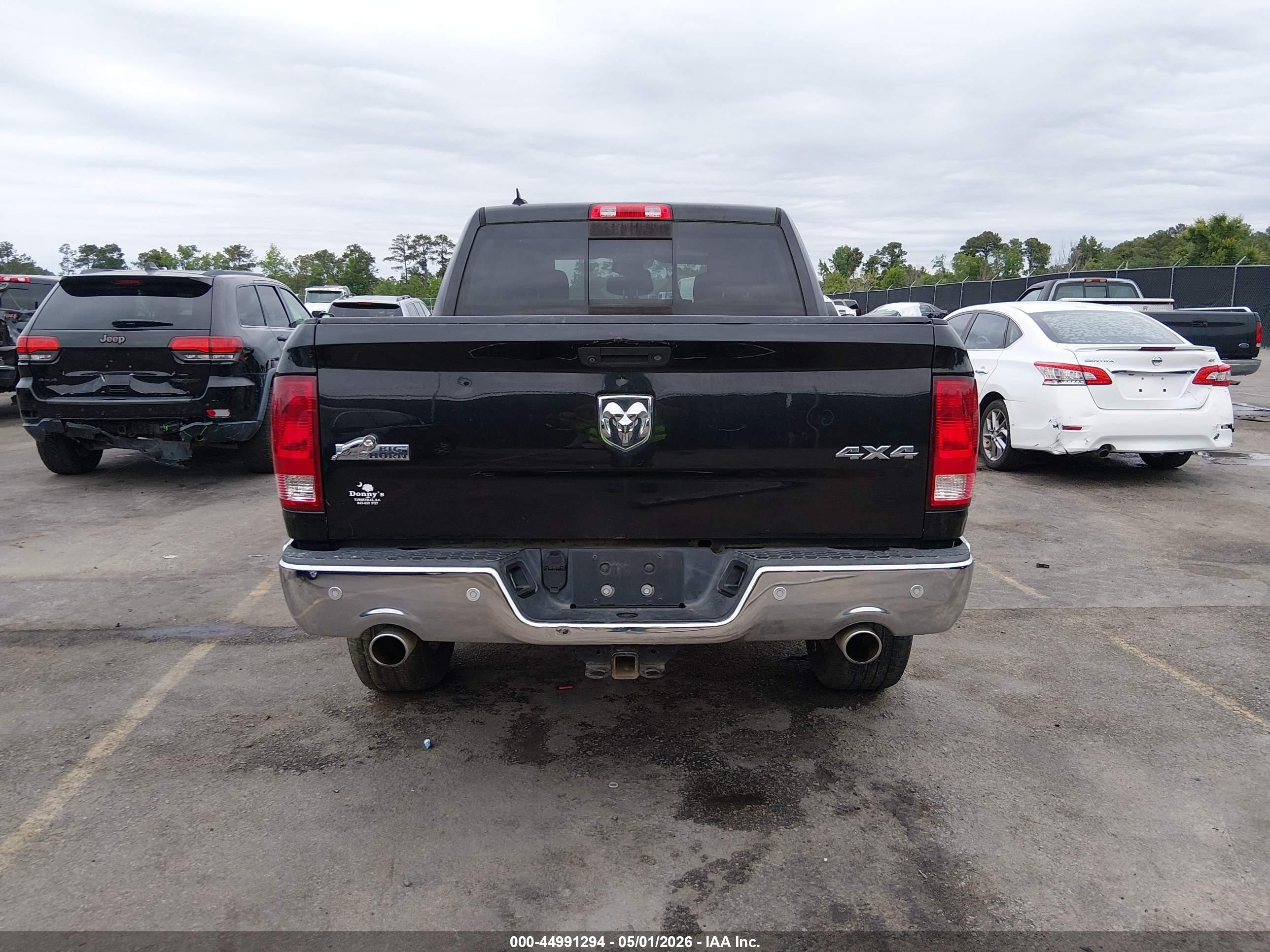 2015 Ram 1500 Big Horn Black vin: 1C6RR7LT7FS671309