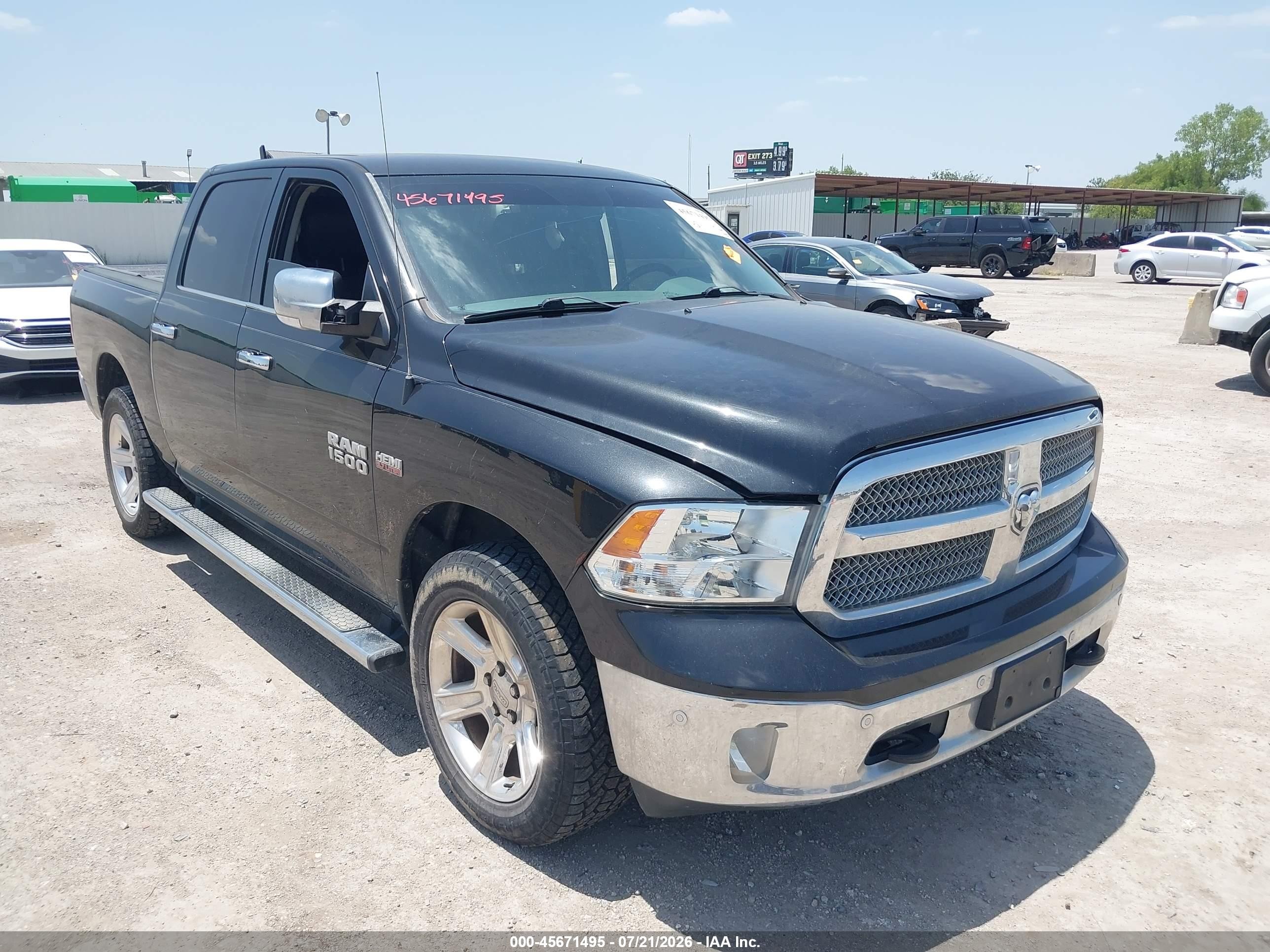 2017 Ram 1500 Lone Star Silver  4x4 5'7 Box Black vin: 1C6RR7LT7HS656389