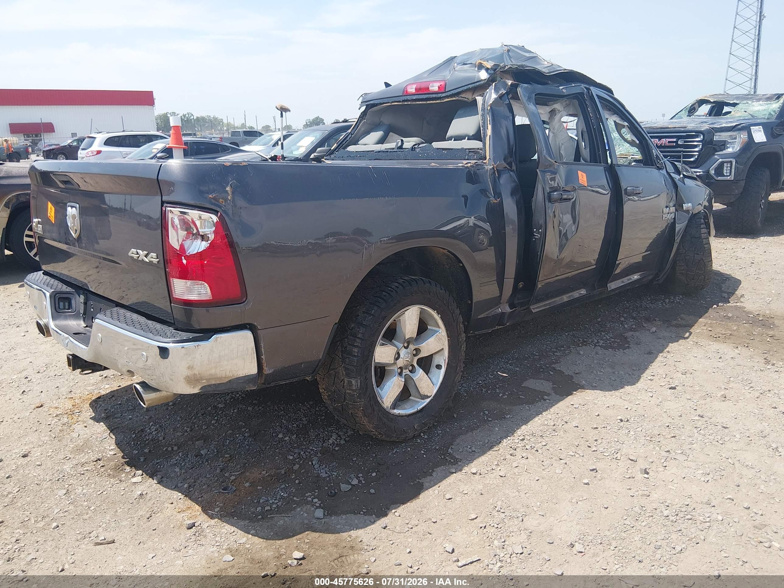 2019 Ram 1500 Classic Big Horn  4x4 5'7 Box Gray vin: 1C6RR7LT7KS639065