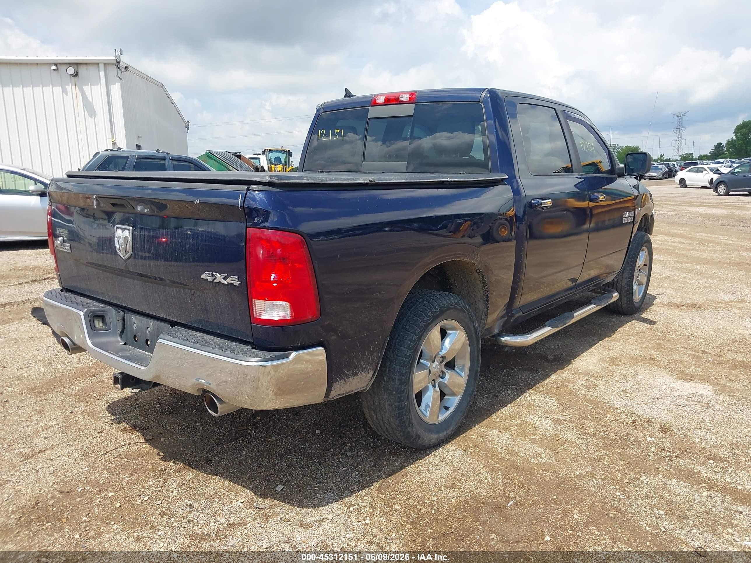 2013 Ram 1500 Big Horn Dark Blue vin: 1C6RR7LT8DS572155