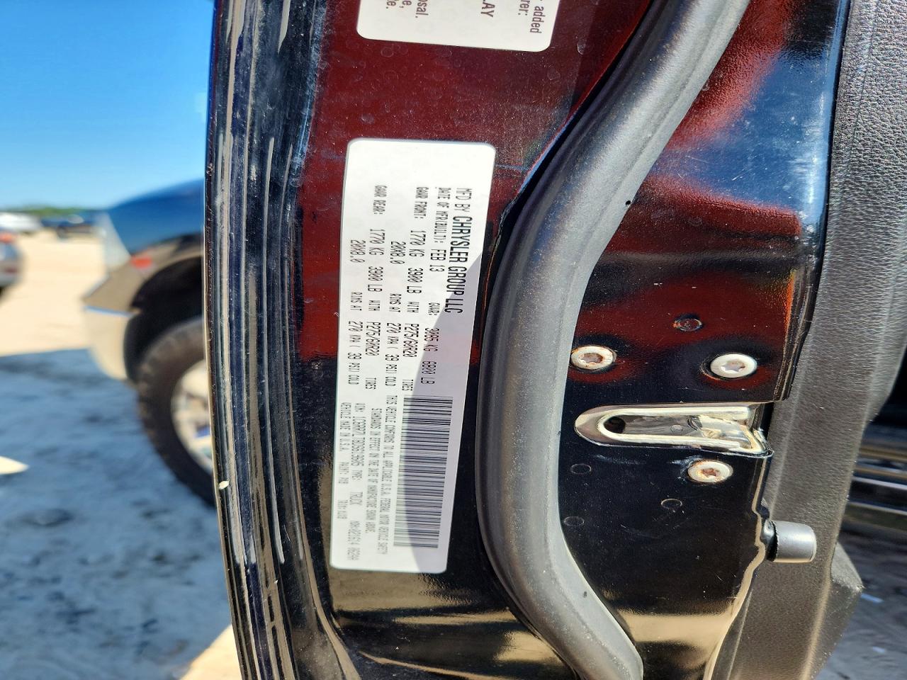 2013 Ram 1500 Slt Black vin: 1C6RR7LT8DS619605