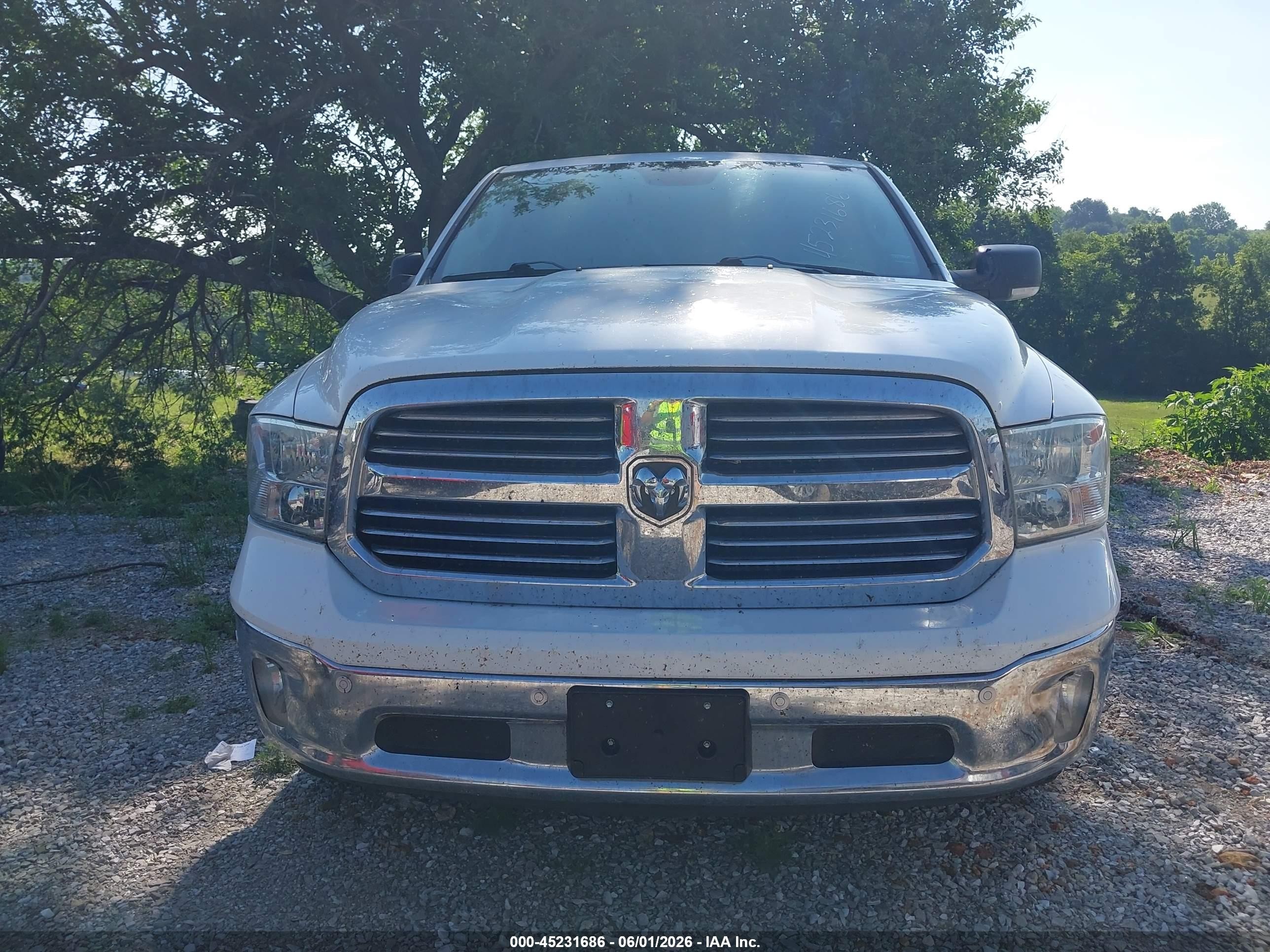 2014 Ram 1500 Big Horn White vin: 1C6RR7LT8ES193674