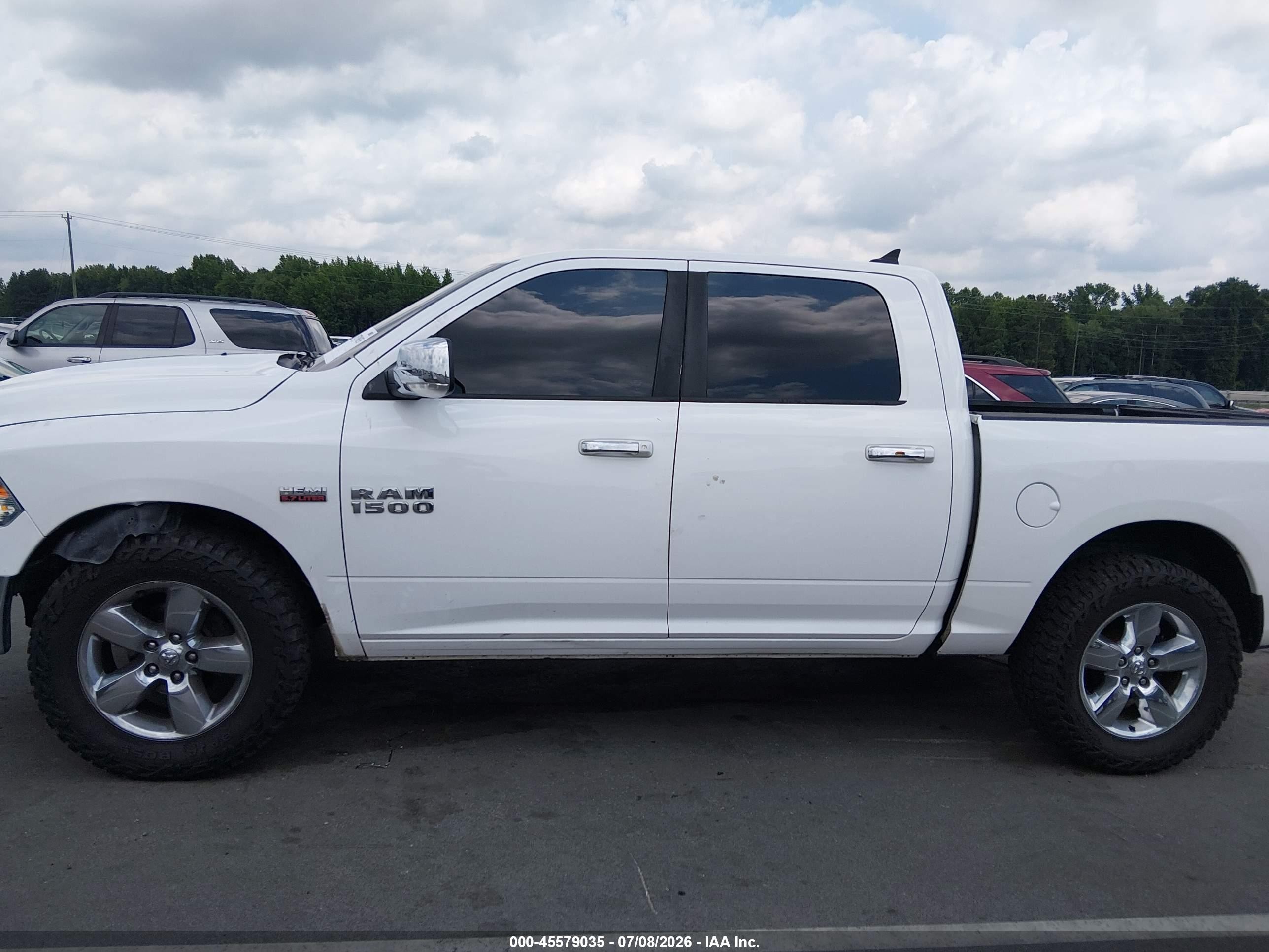 2014 Ram 1500 Big Horn White vin: 1C6RR7LT8ES232554