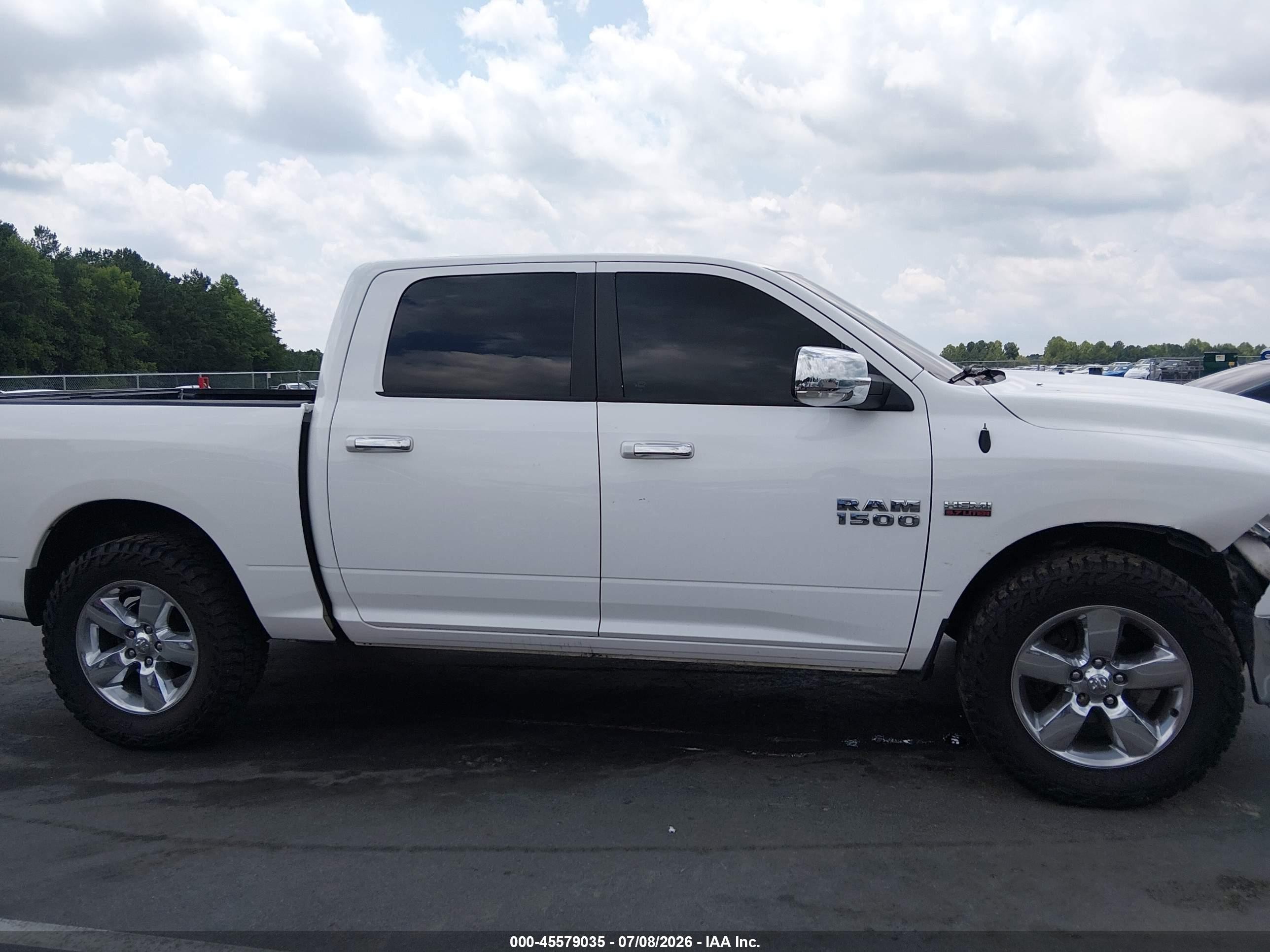 2014 Ram 1500 Big Horn White vin: 1C6RR7LT8ES232554