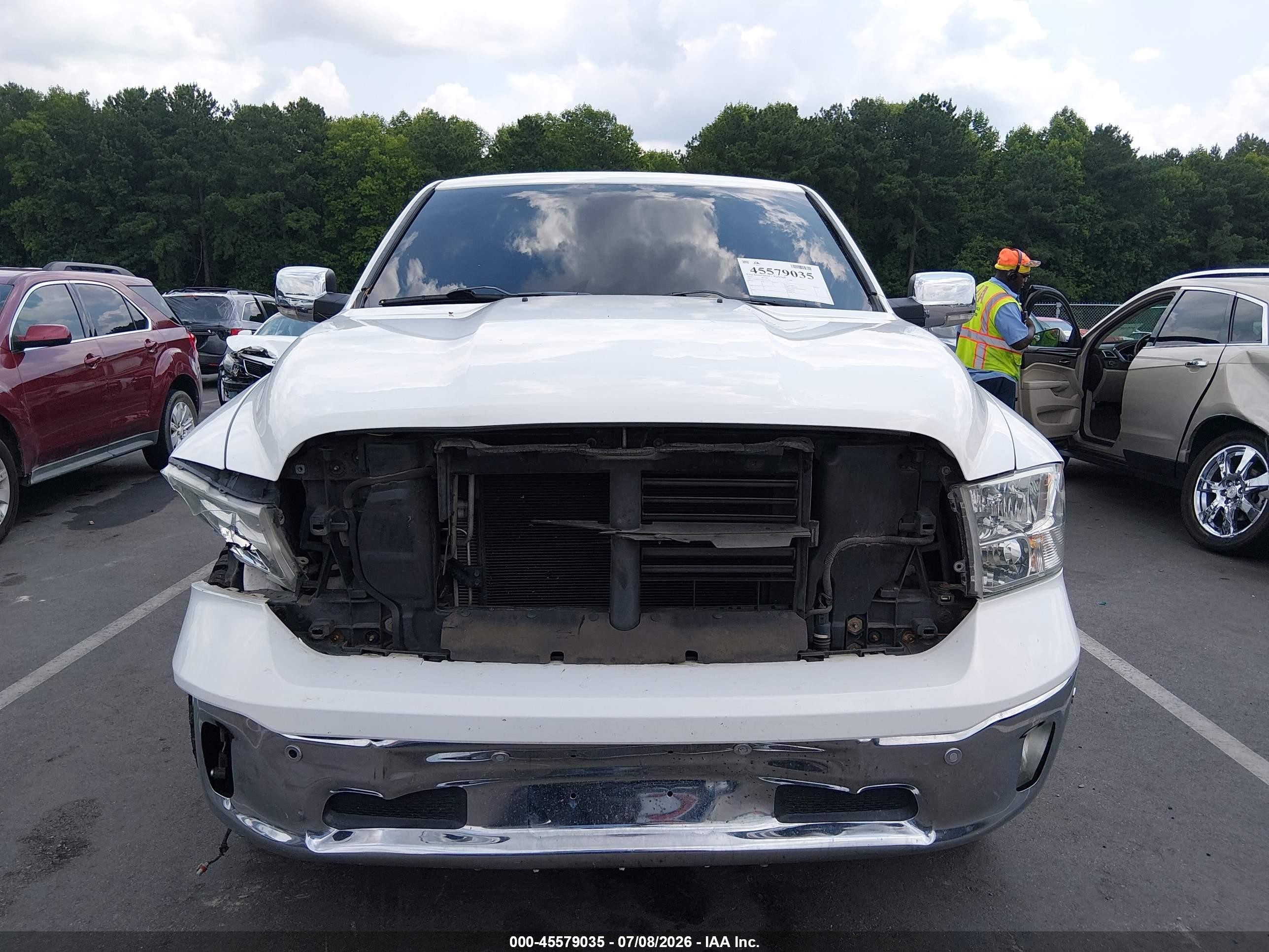 2014 Ram 1500 Big Horn White vin: 1C6RR7LT8ES232554