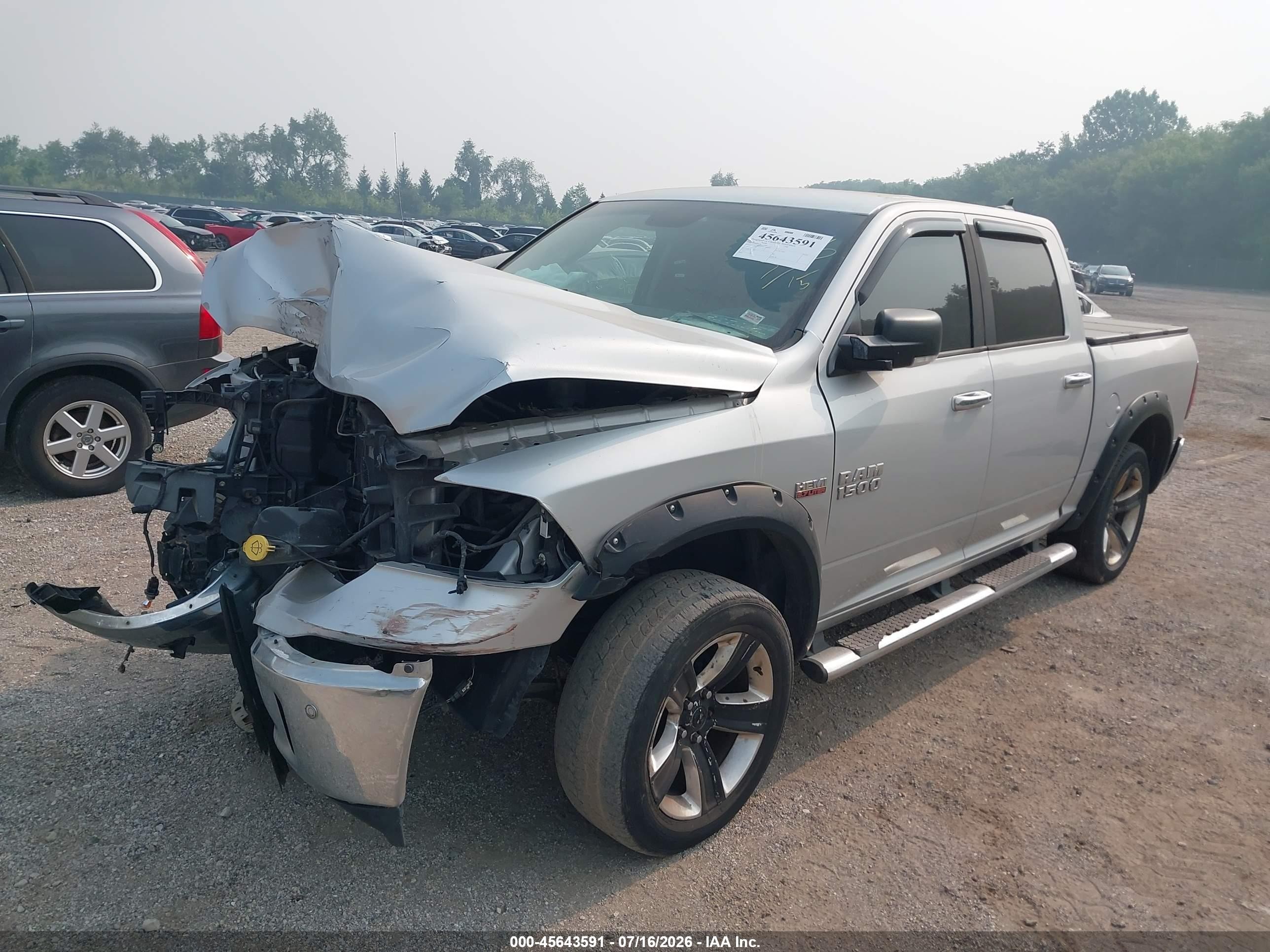 2014 Ram 1500 Big Horn Серебряный vin: 1C6RR7LT8ES468265