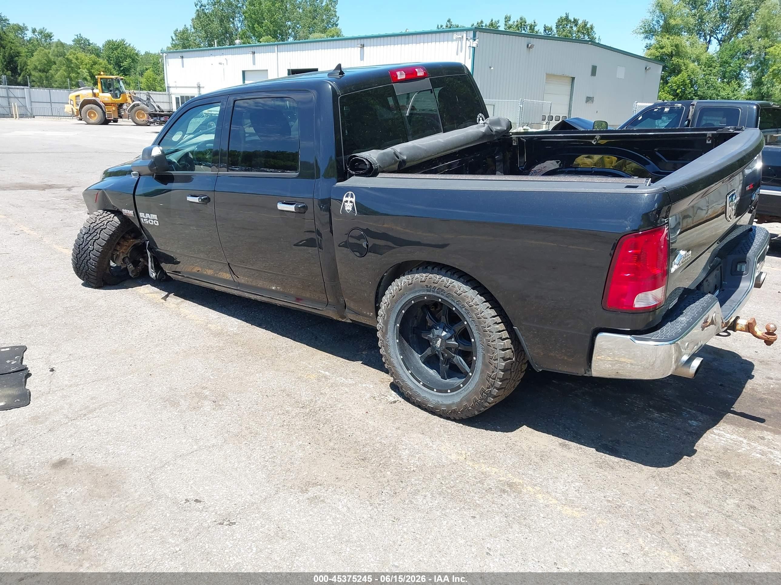 2015 Ram 1500 Big Horn Black vin: 1C6RR7LT8FS759477