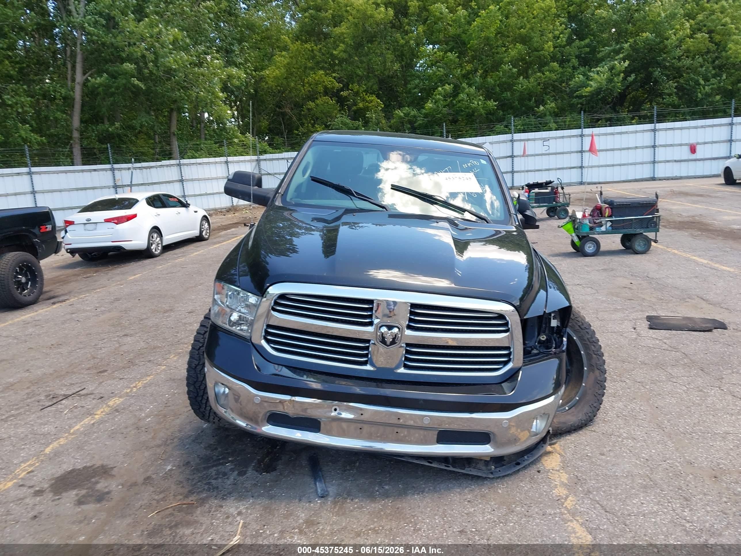 2015 Ram 1500 Big Horn Black vin: 1C6RR7LT8FS759477