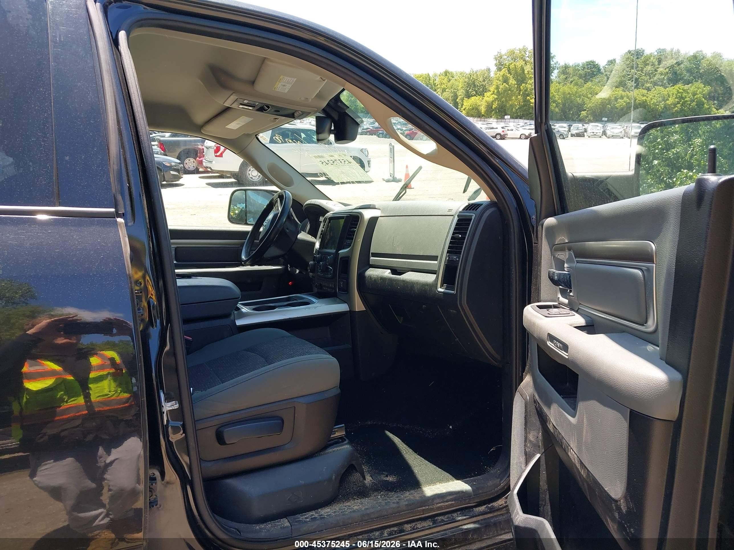2015 Ram 1500 Big Horn Black vin: 1C6RR7LT8FS759477