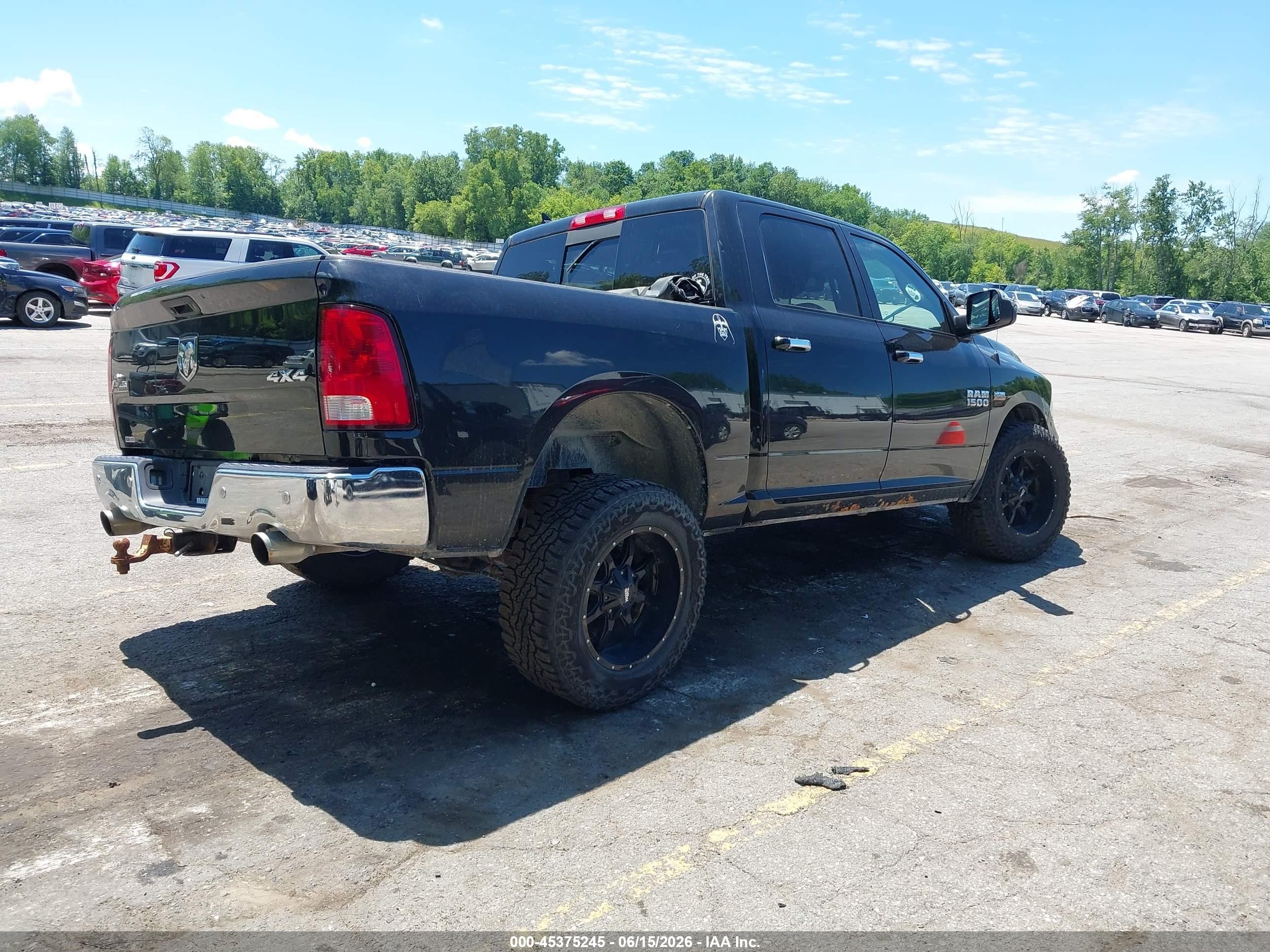 2015 Ram 1500 Big Horn Black vin: 1C6RR7LT8FS759477