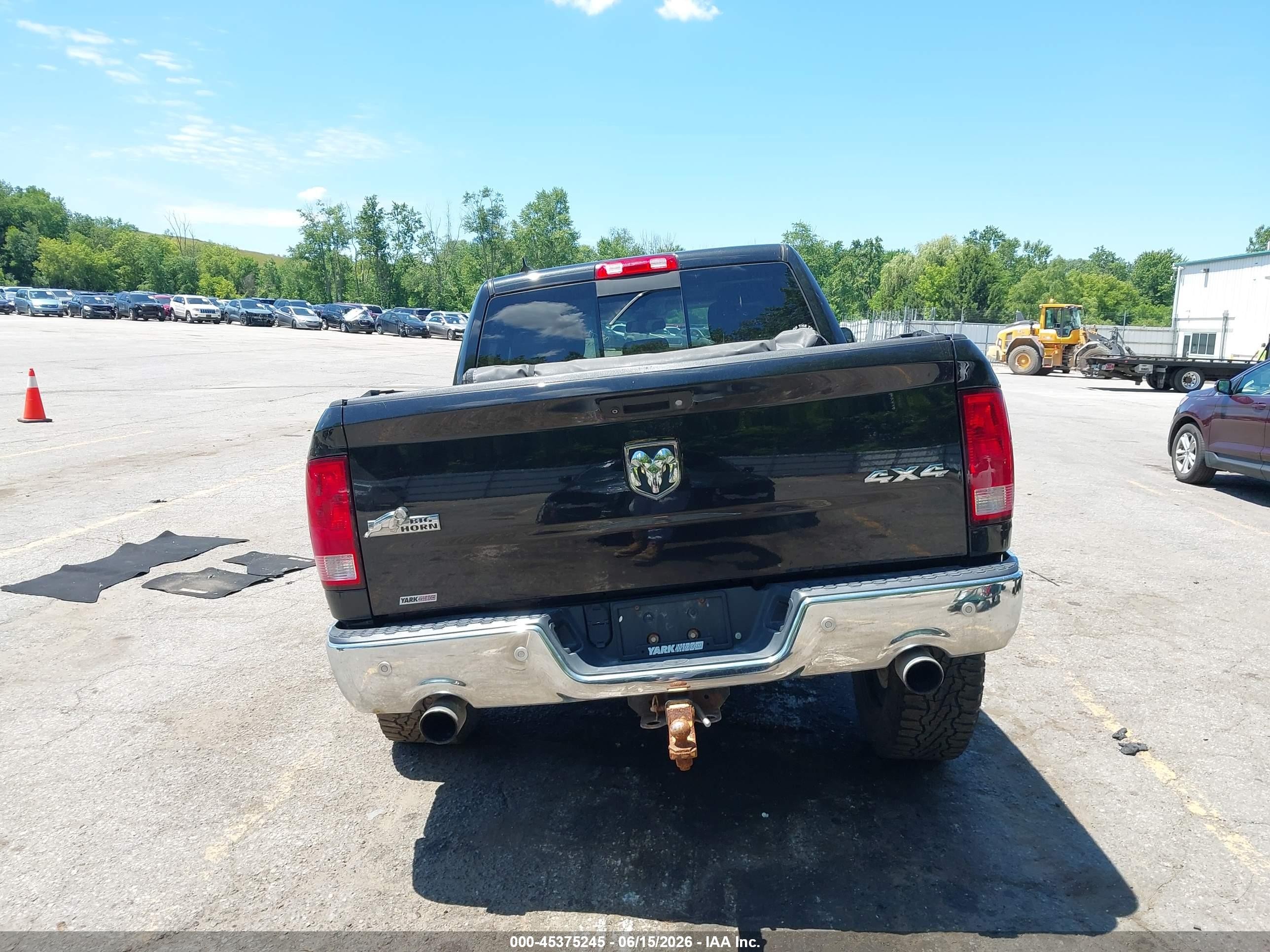 2015 Ram 1500 Big Horn Black vin: 1C6RR7LT8FS759477