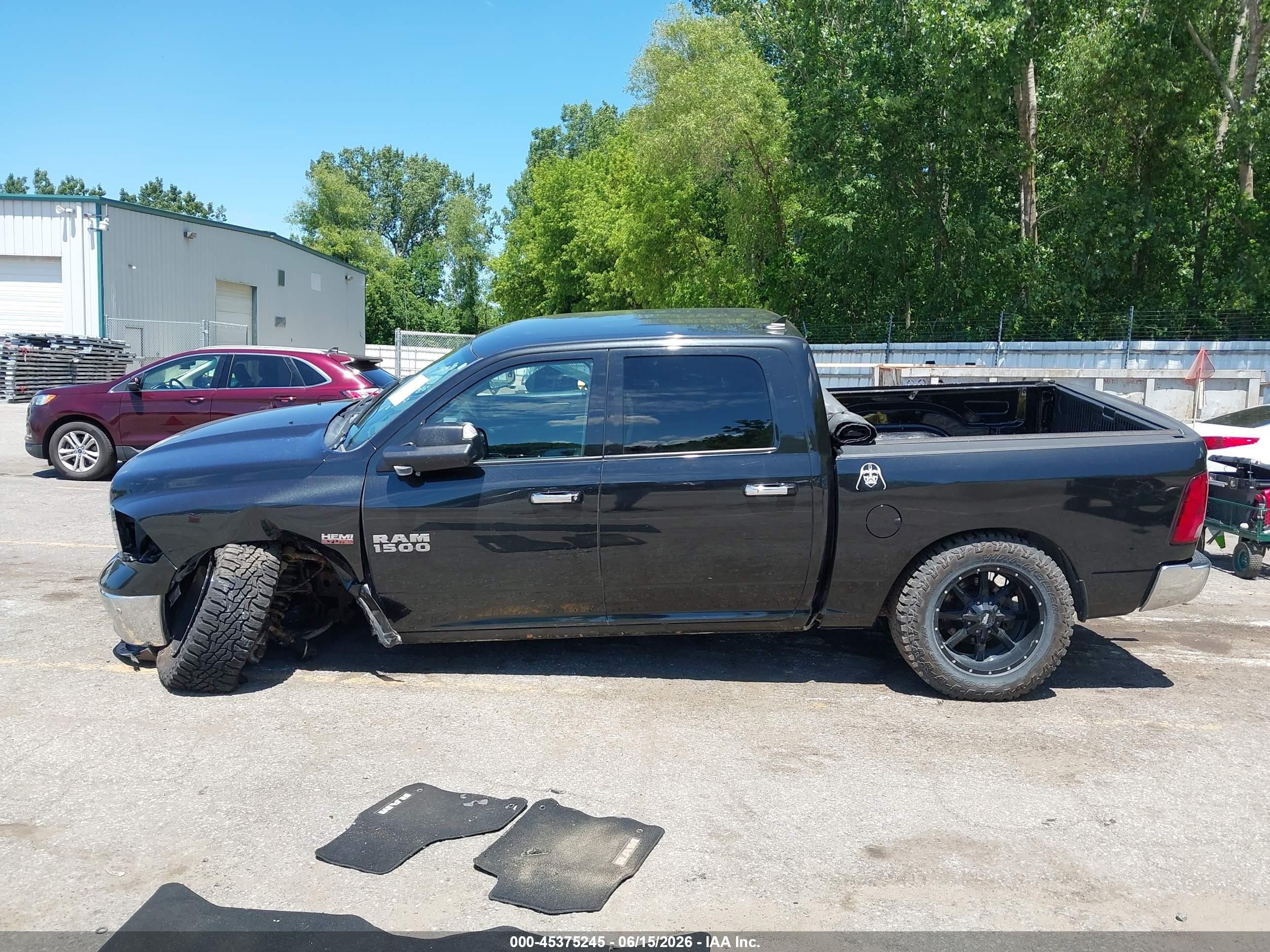 2015 Ram 1500 Big Horn Black vin: 1C6RR7LT8FS759477
