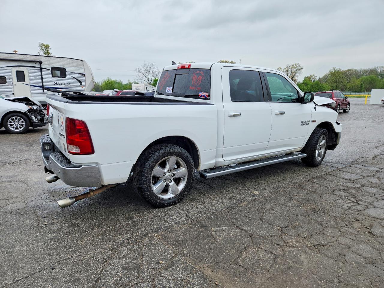 2015 Ram 1500 Slt White vin: 1C6RR7LT8FS788901